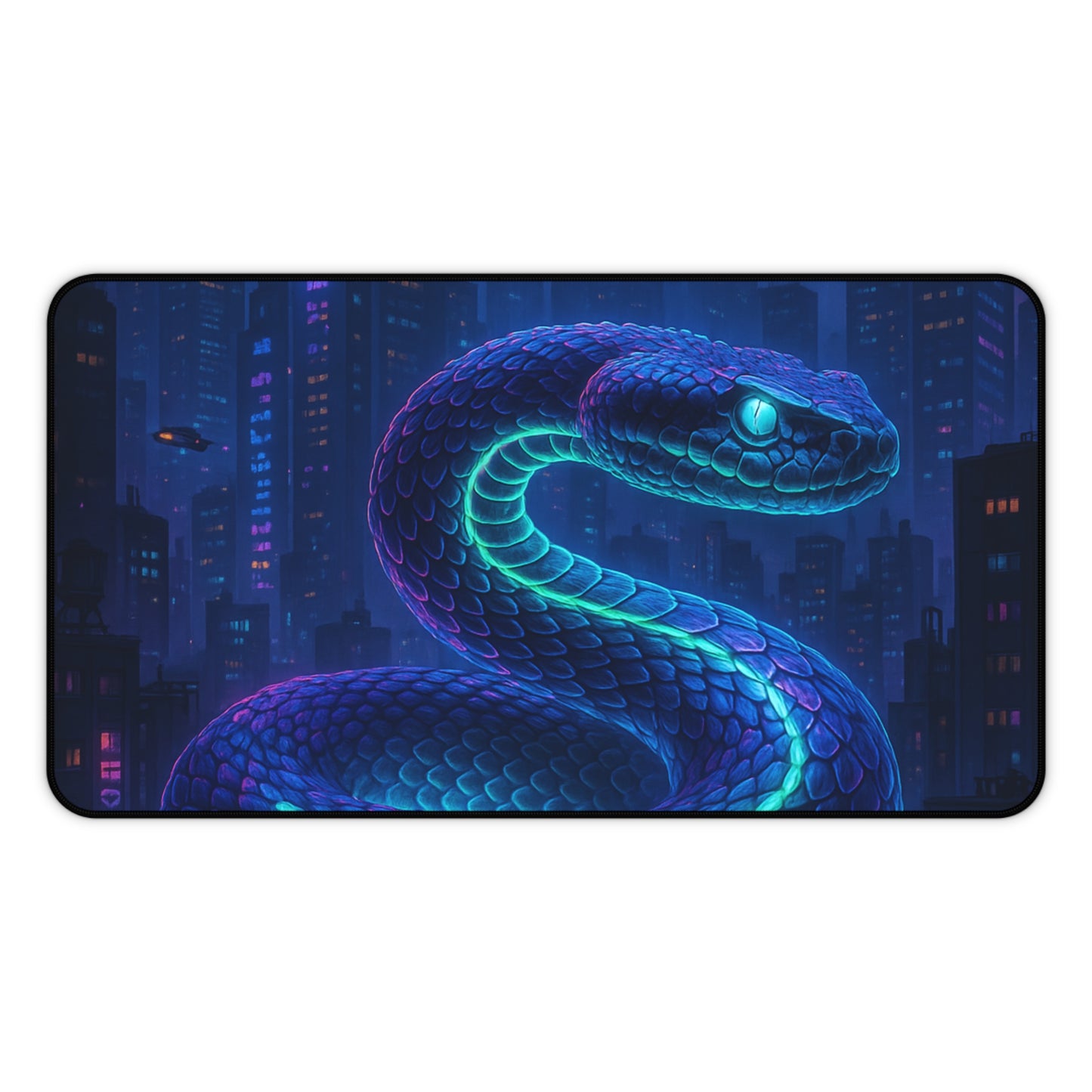 Mystical Snake Desk Mat Gaming Accessories, Office Decor, Unique Gift, Computer Mouse Pad, Fantasy Home Office
