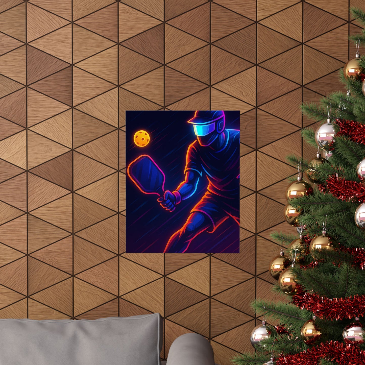 Pickleball Gamer Poster β Glow Mode: Activated