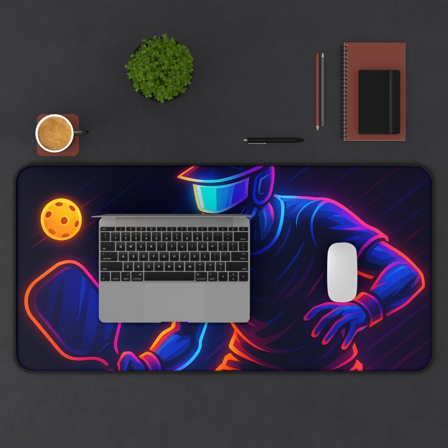 Pickleball Gamer Desk Mat β Serve Up Neon Precision