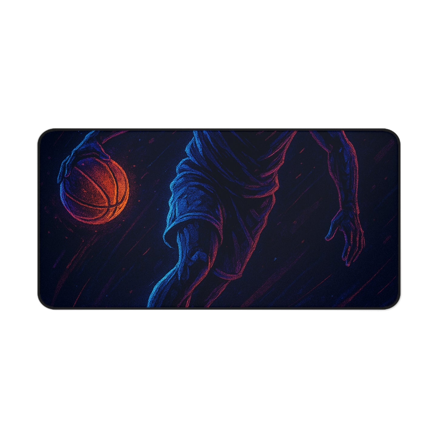 Basketball Gamer Desk Mat β Neon Energy for Every Move