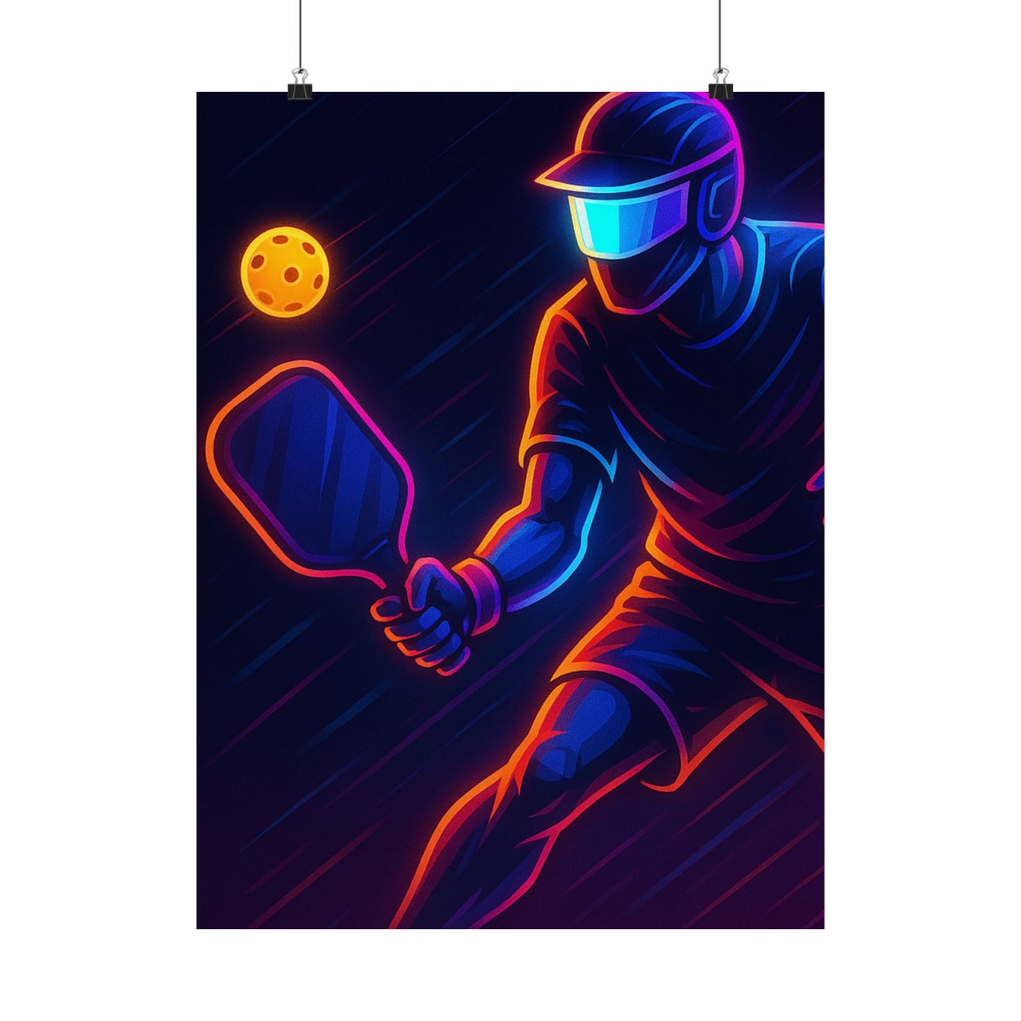Pickleball Gamer Poster β Glow Mode: Activated