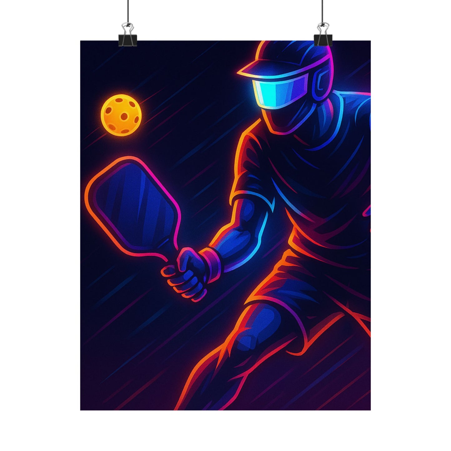 Pickleball Gamer Poster β Glow Mode: Activated