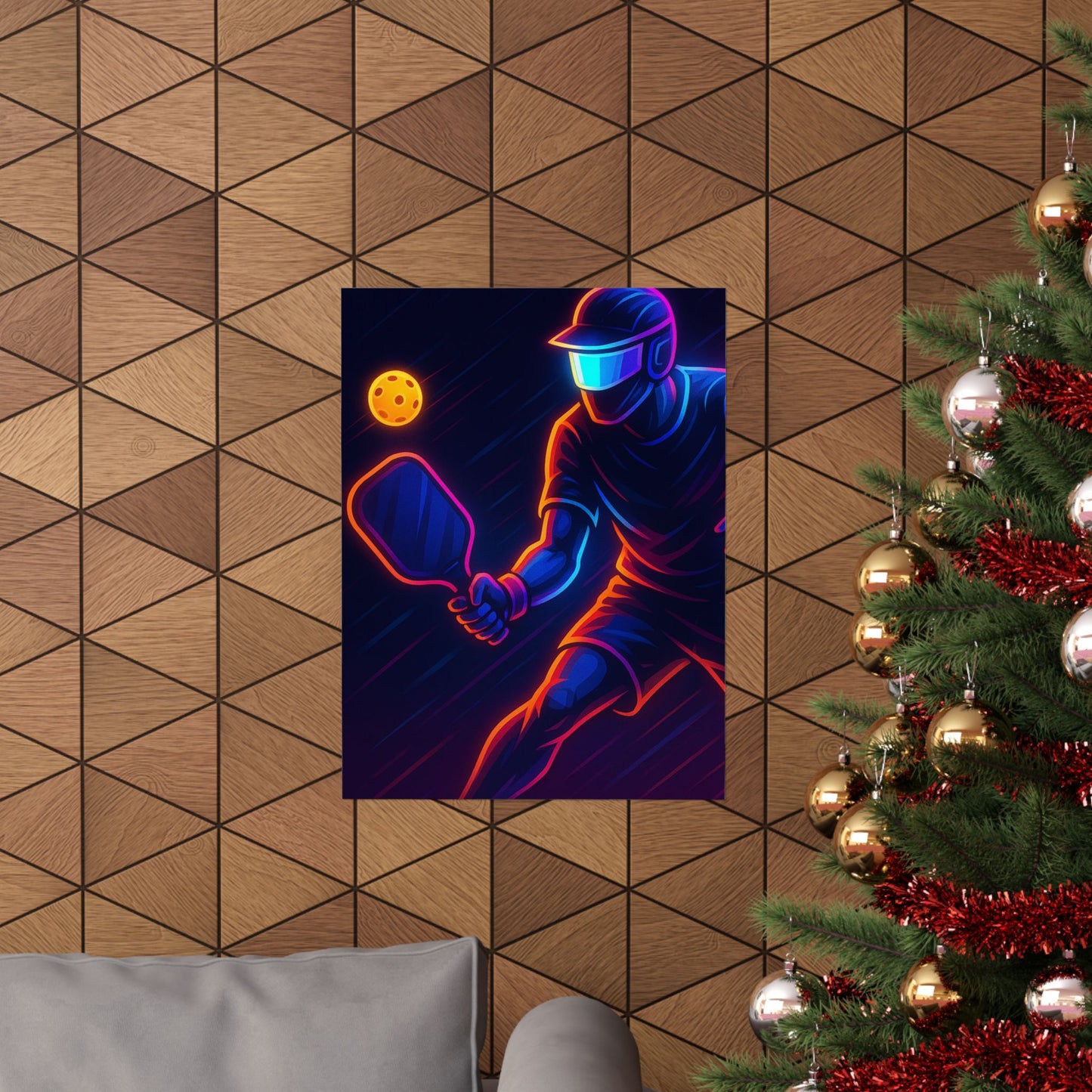 Pickleball Gamer Poster β Glow Mode: Activated