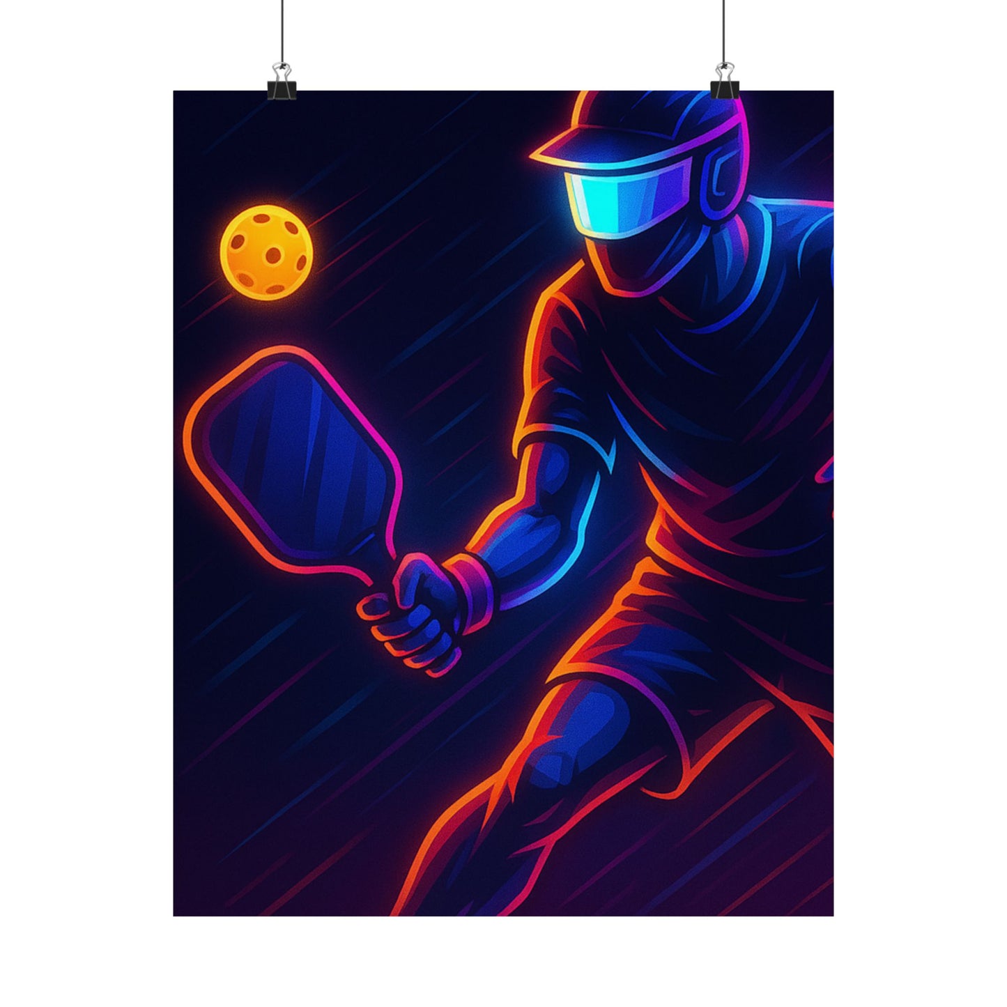 Pickleball Gamer Poster β Glow Mode: Activated