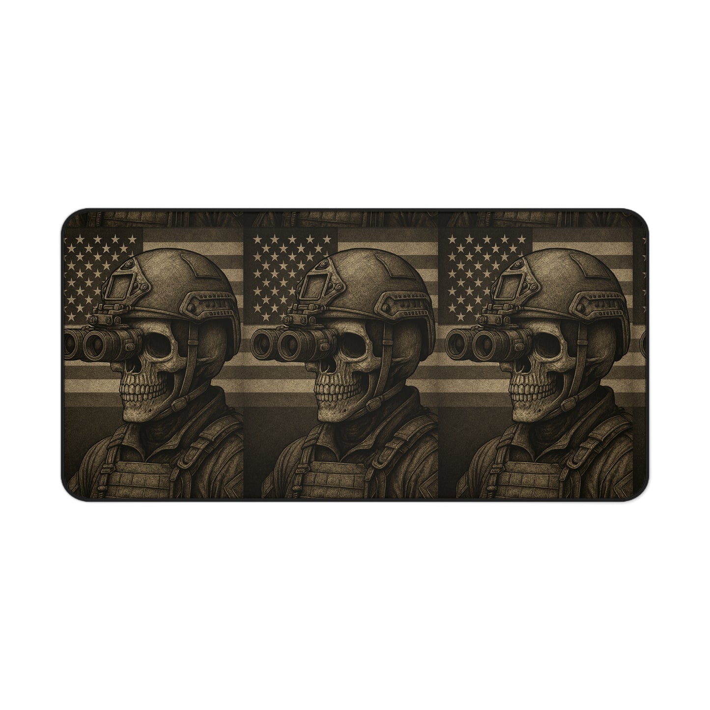 Silent Sentinel – Tactical Skull Desk Mat