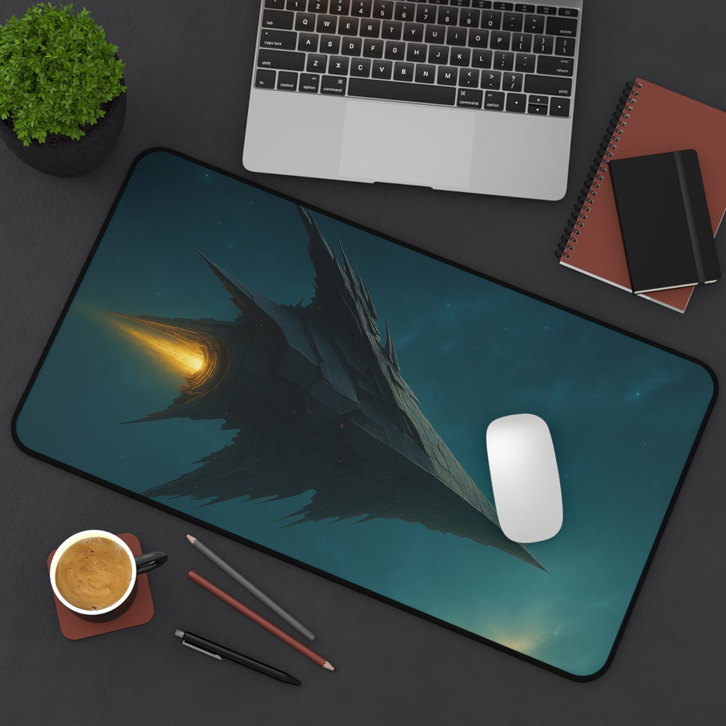 Futuristic Desk Mat for Gamers, Unique Gaming Setup, Office Accessories, Sci-Fi Home Decor, Perfect for Birthdays, Christmas