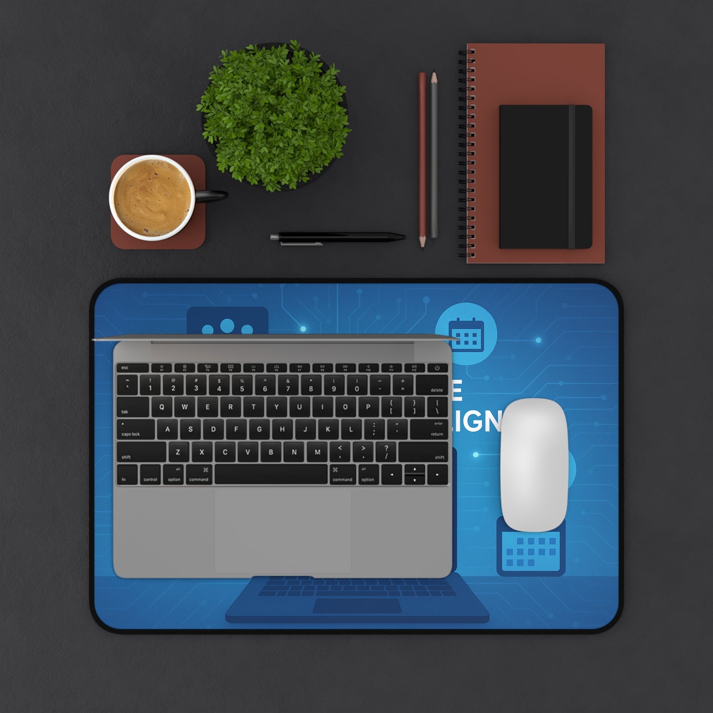 Inspirational Desk Mat, Office Decor, Motivational Desk Accessory, Work From Home Gift, Productivity Boost