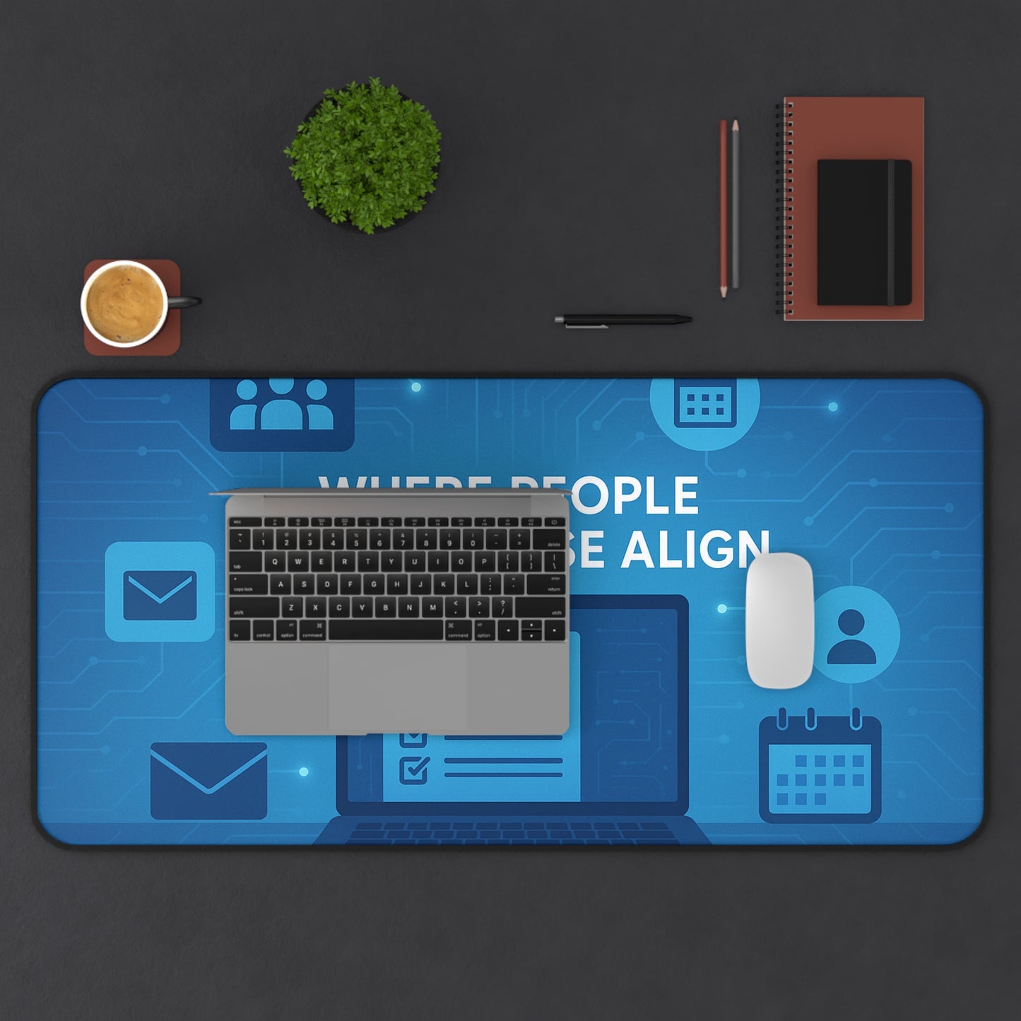 Inspirational Desk Mat, Office Decor, Motivational Desk Accessory, Work From Home Gift, Productivity Boost
