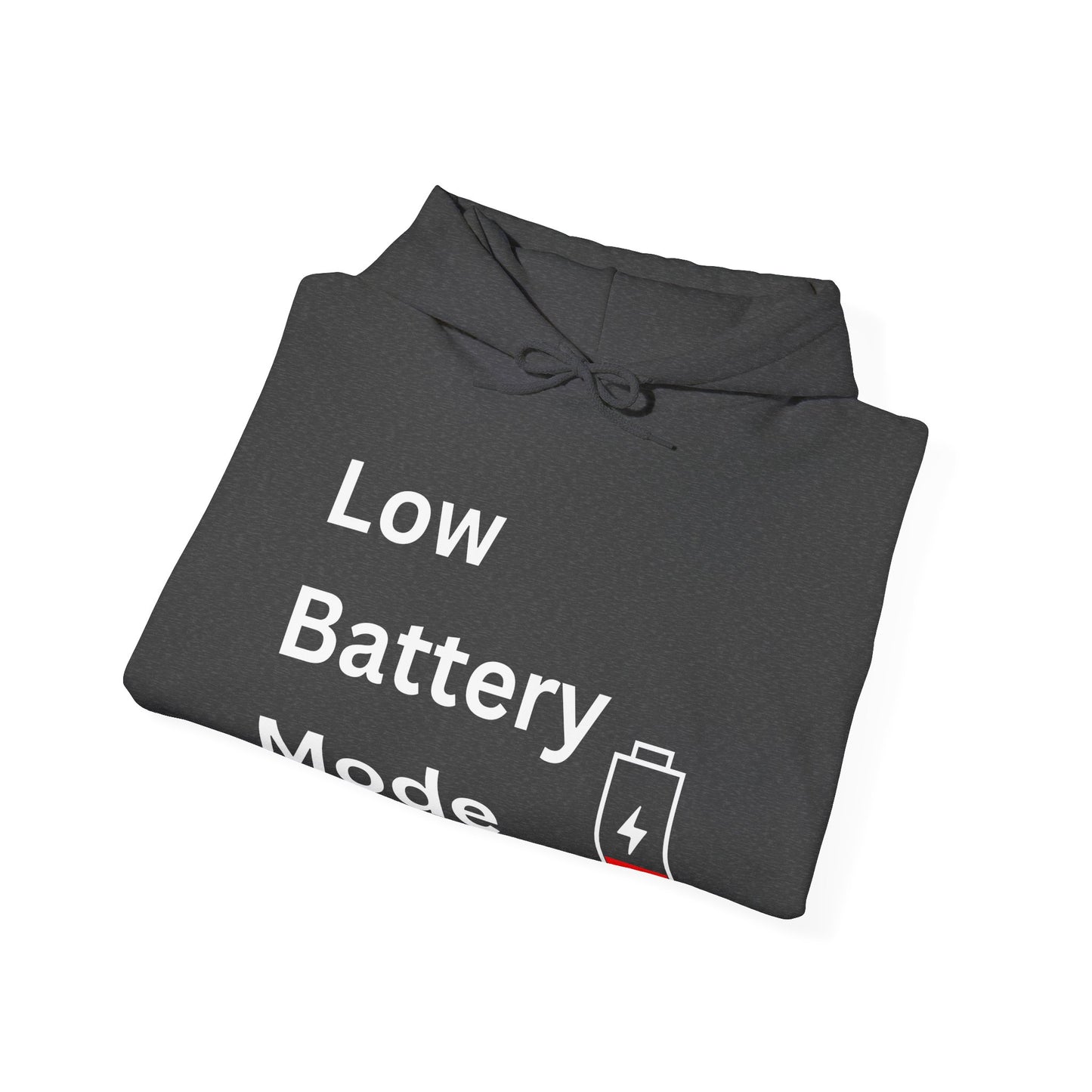 Low Battery Mode Hoodie - Unisex Heavy Blend™ Sweatshirt for Tech Lovers