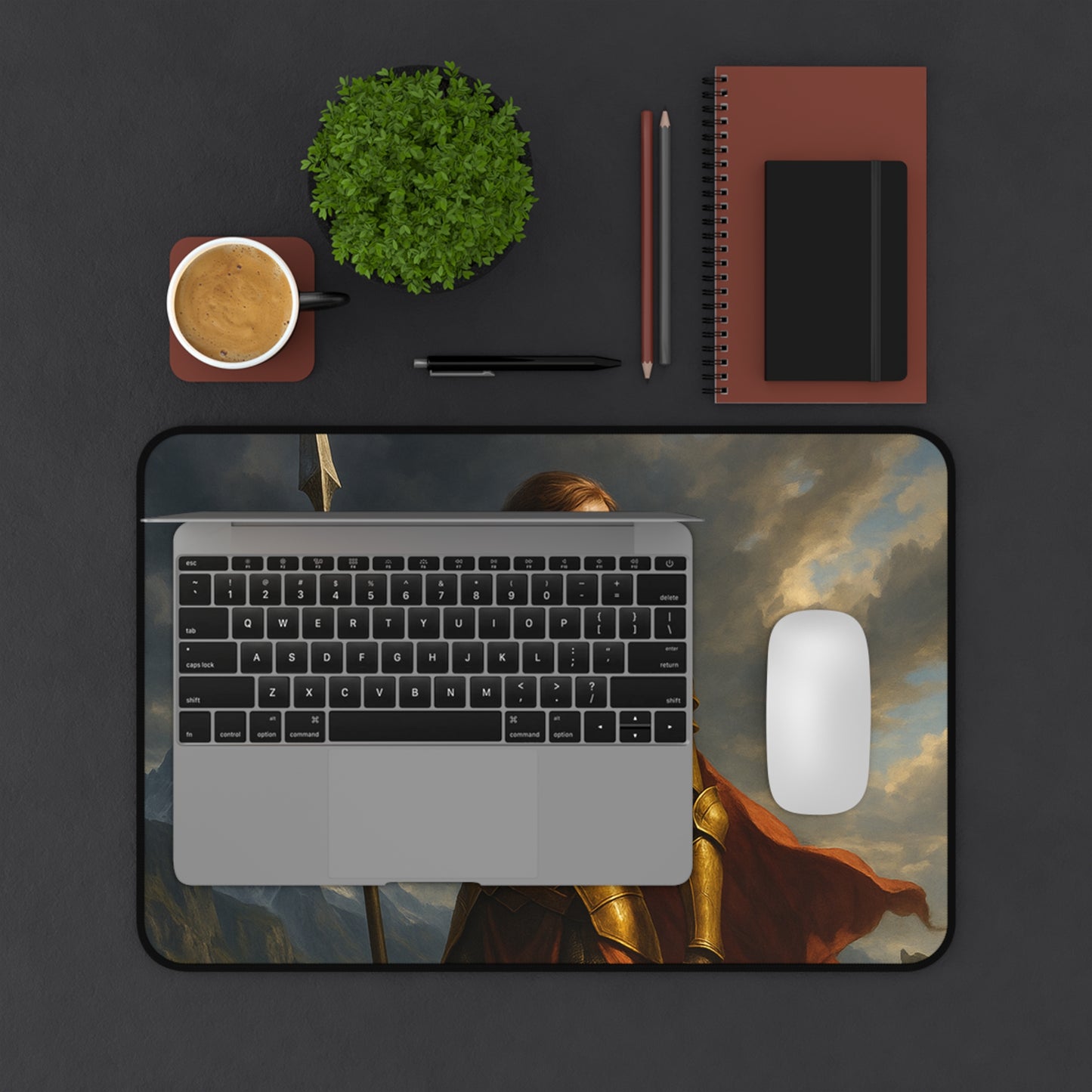 Fantasy Warrior Desk Mat - Gaming & Office Decor