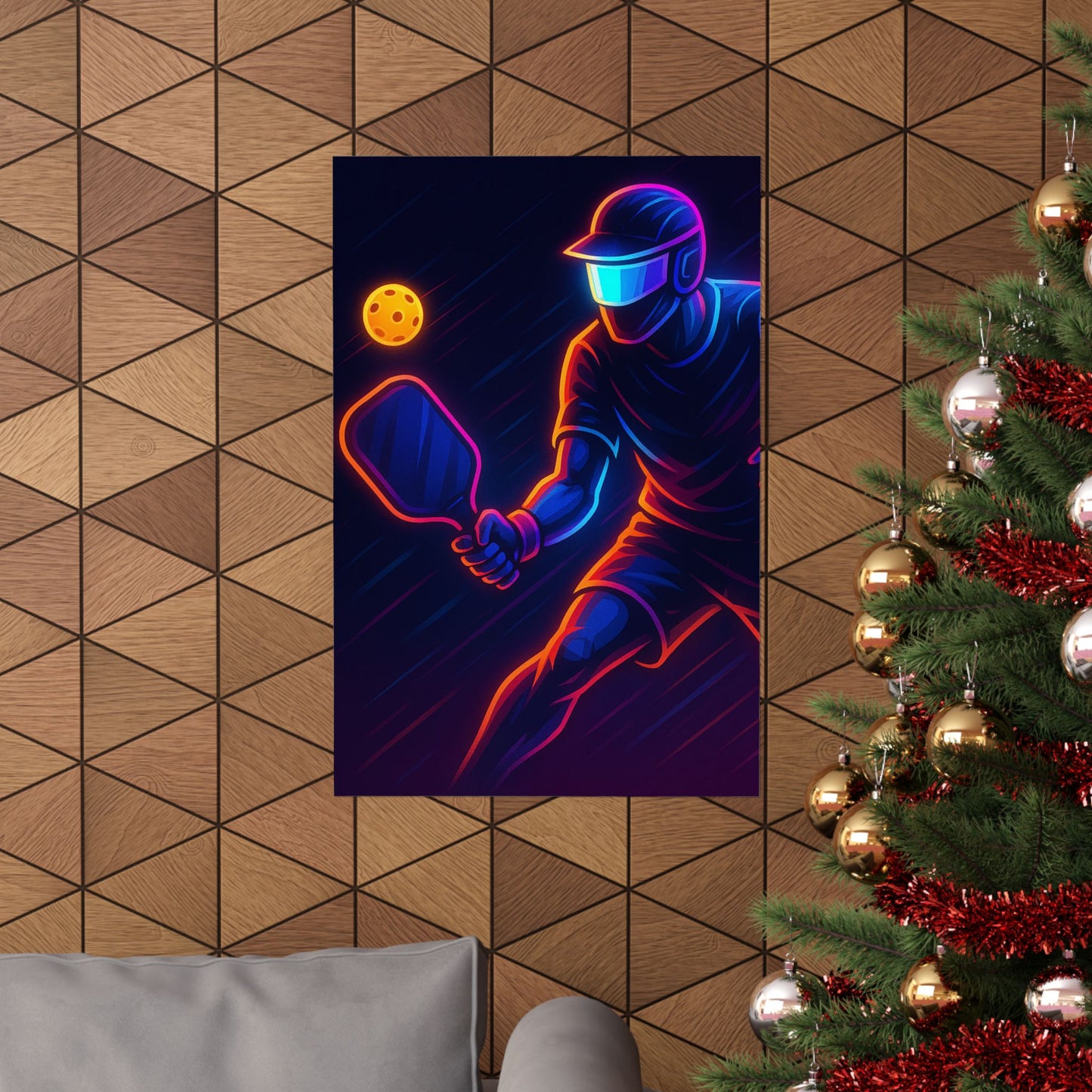 Pickleball Gamer Poster β Glow Mode: Activated