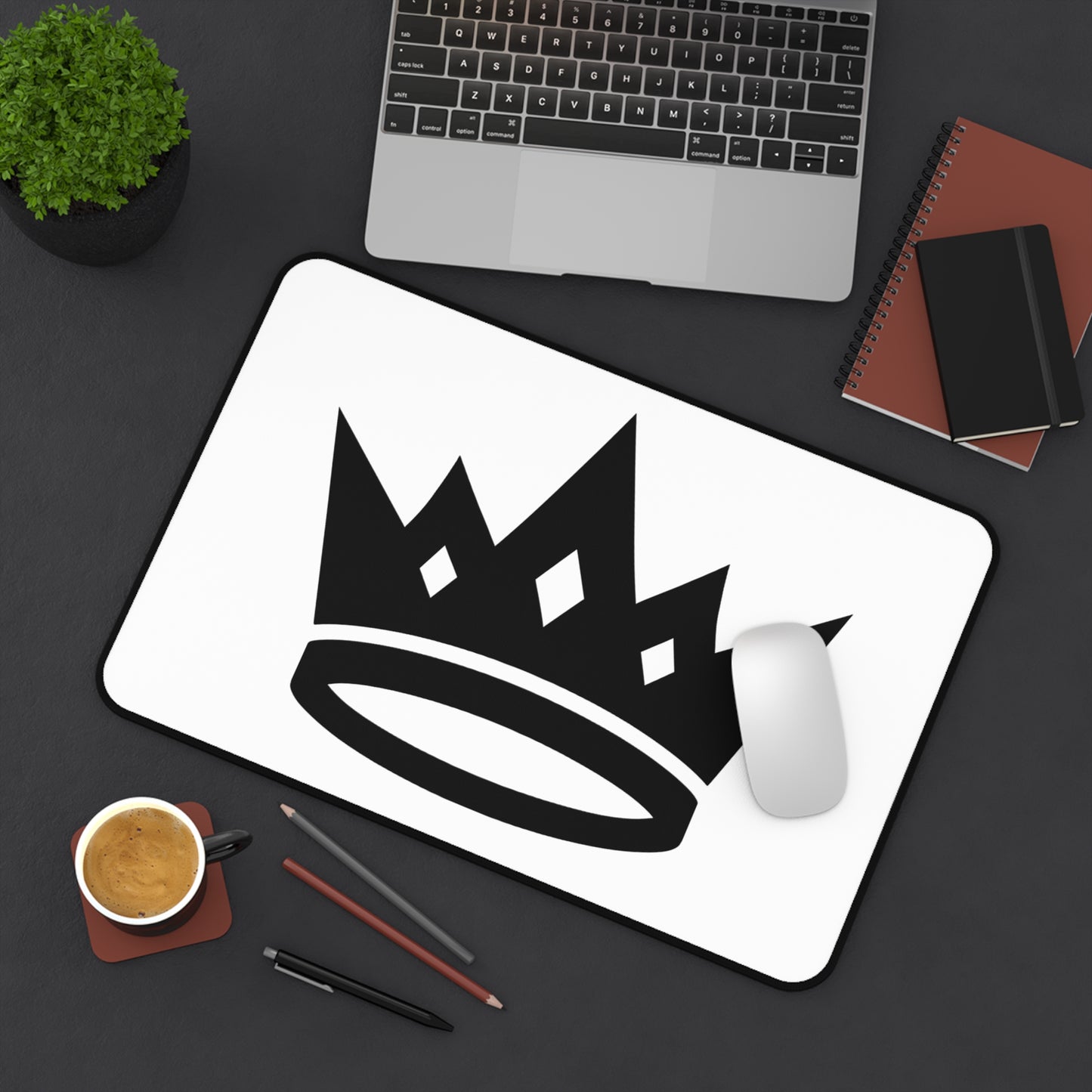 Crown Desk Mat - Stylish Office Decor for Gamers, Students, and Creatives, Perfect Gift for Birthdays, Graduations, and Workspaces