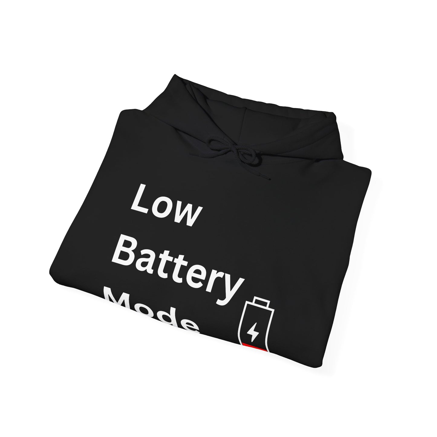 Low Battery Mode Hoodie - Unisex Heavy Blend™ Sweatshirt for Tech Lovers