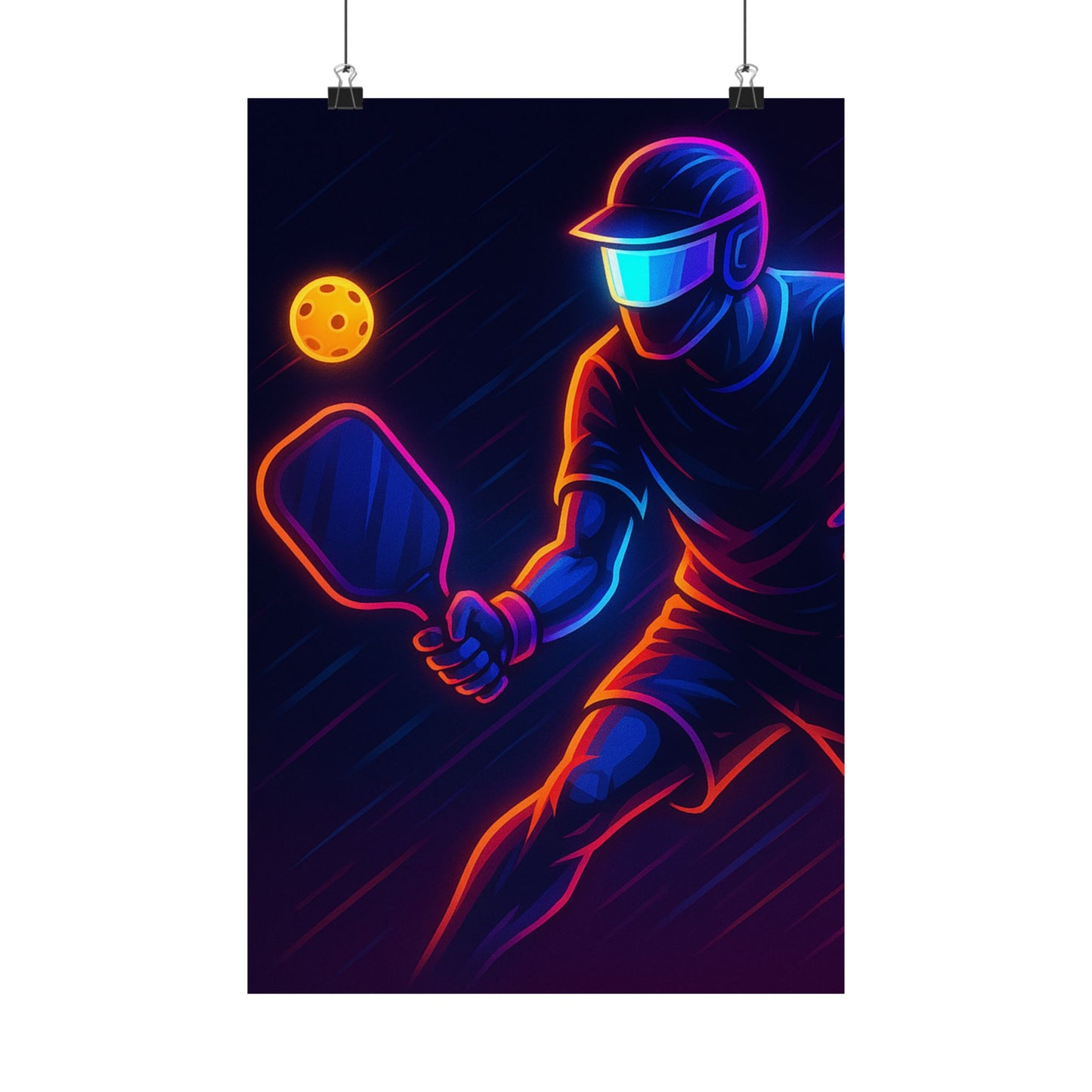 Pickleball Gamer Poster β Glow Mode: Activated