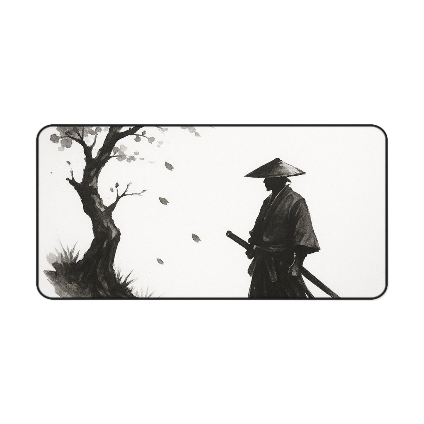 Zen-Inspired Desk Mat | Minimalist Office Decor, Meditation Gift, Work Desk Accessory, Japanese Art, Calm Workspace