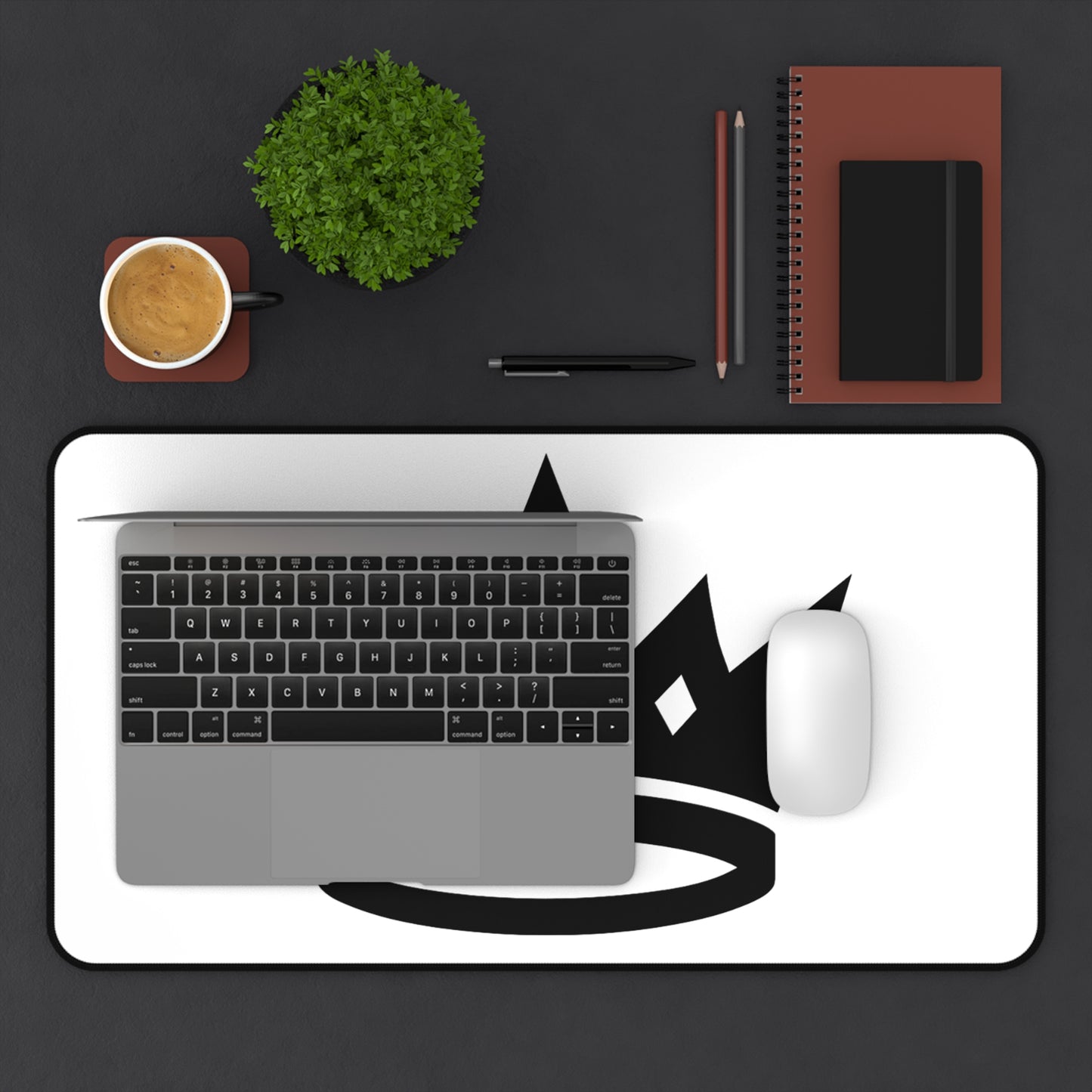 Crown Desk Mat - Stylish Office Decor for Gamers, Students, and Creatives, Perfect Gift for Birthdays, Graduations, and Workspaces