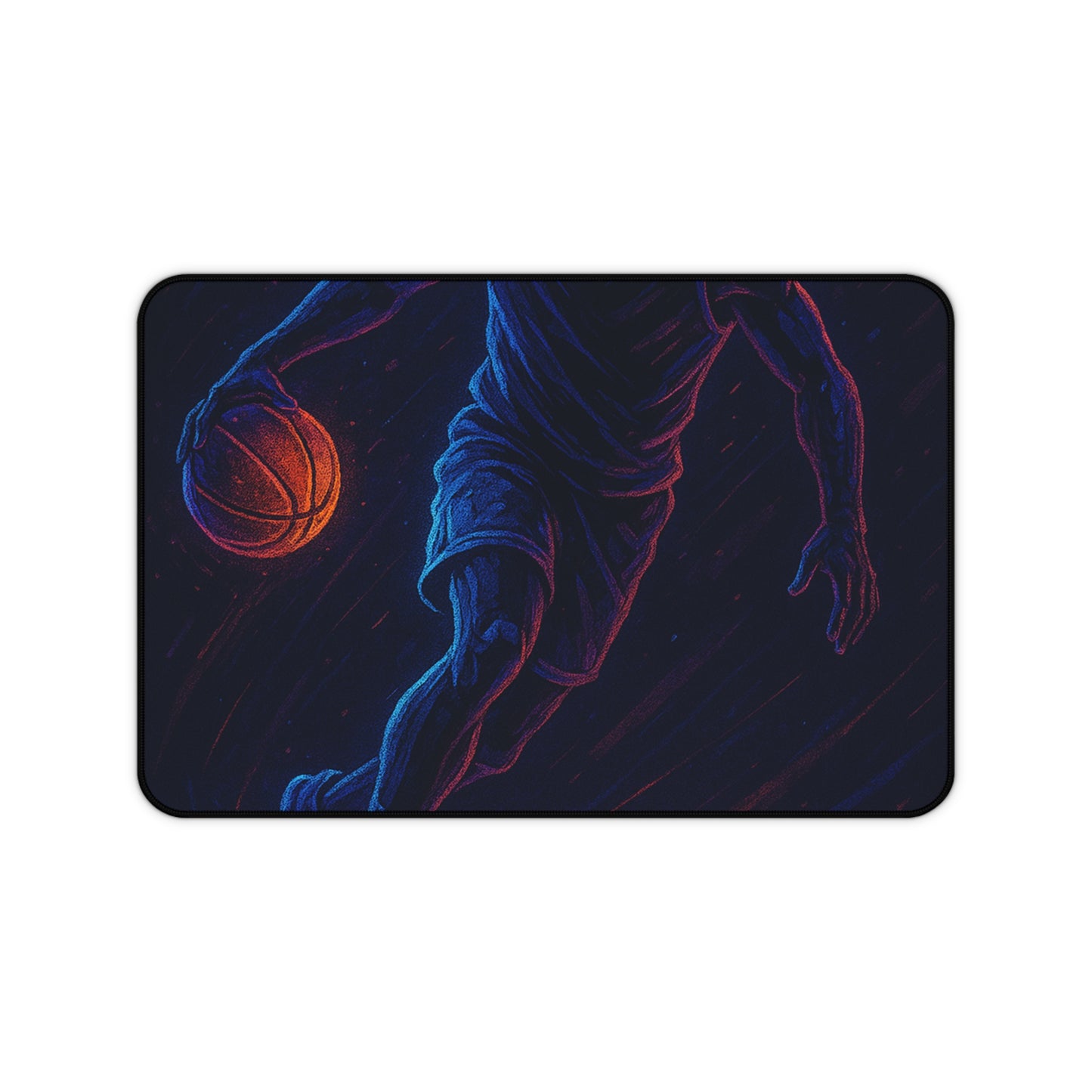 Basketball Gamer Desk Mat β Neon Energy for Every Move
