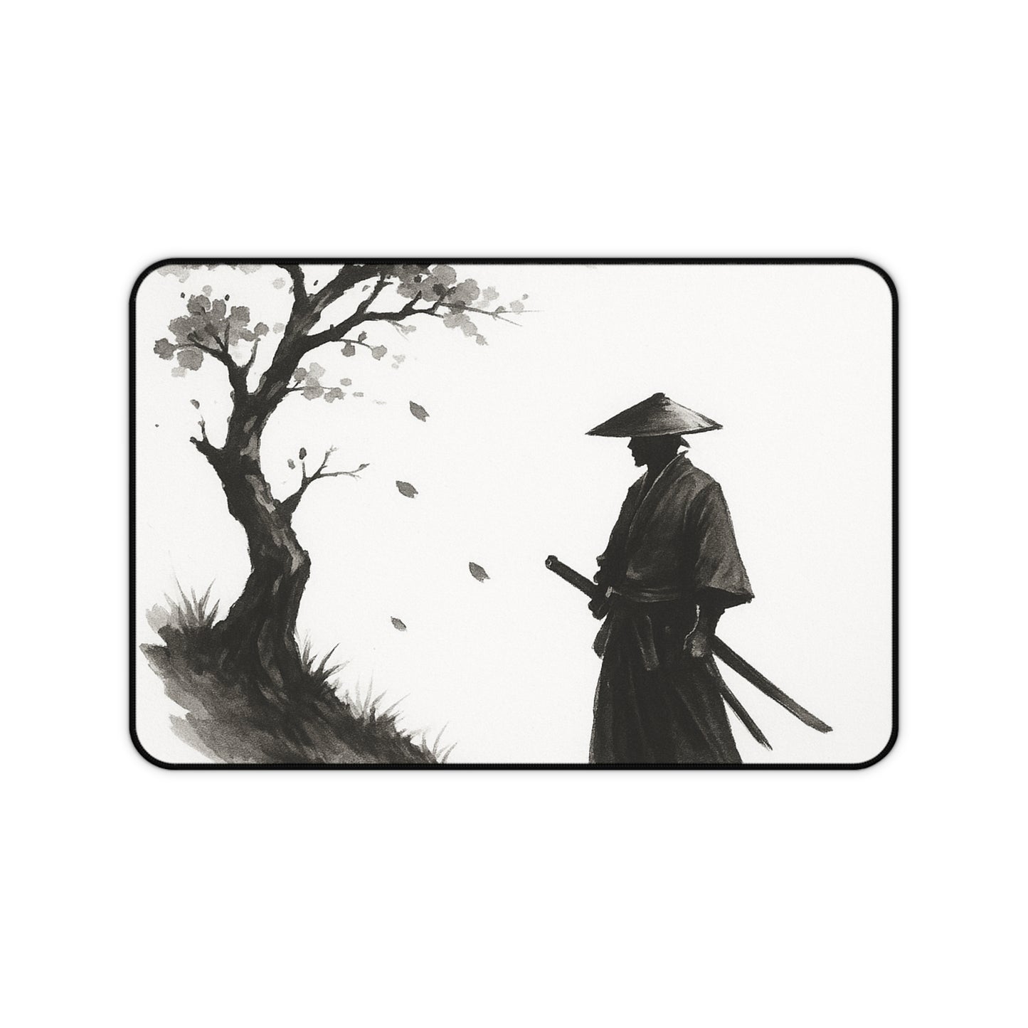 Zen-Inspired Desk Mat | Minimalist Office Decor, Meditation Gift, Work Desk Accessory, Japanese Art, Calm Workspace