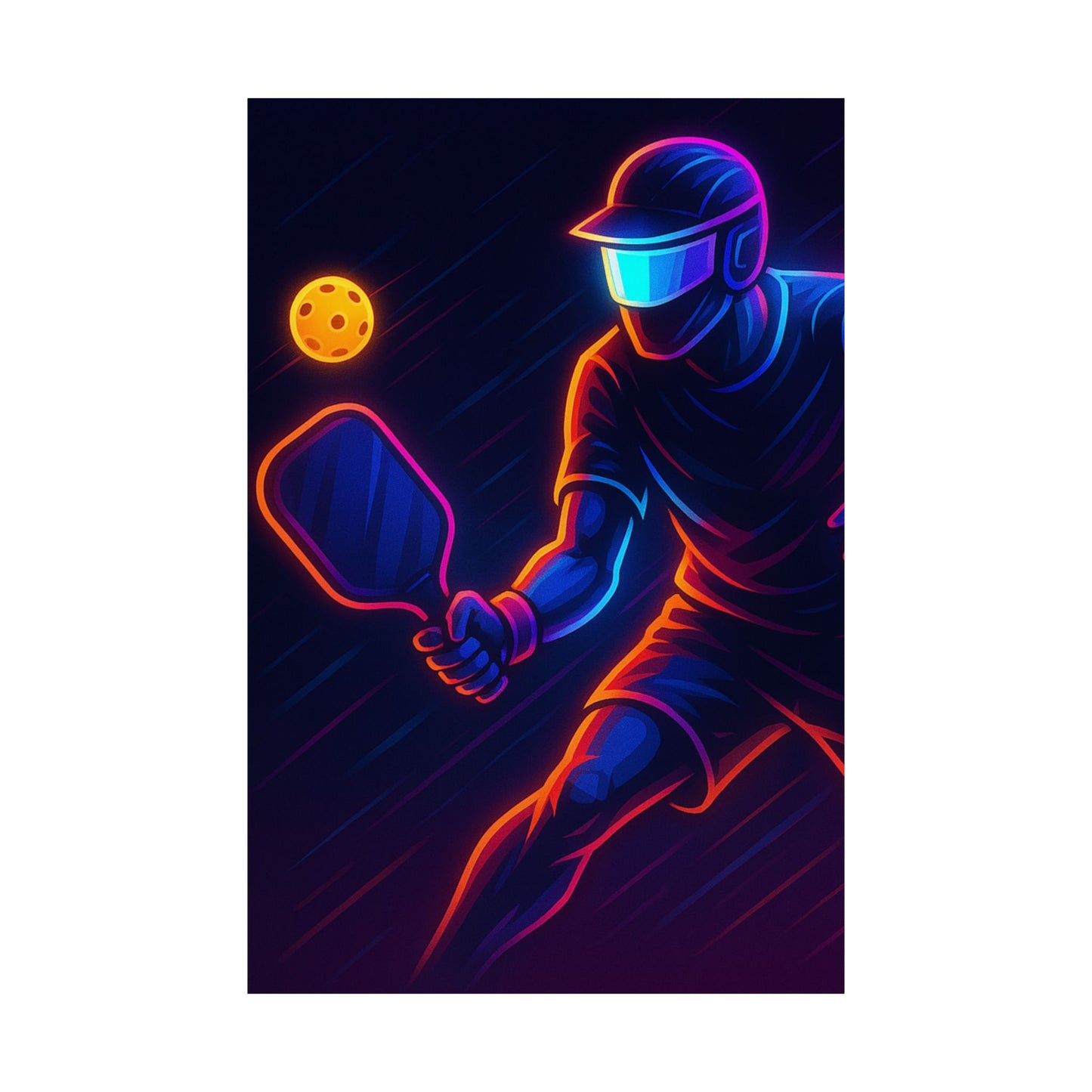 Pickleball Gamer Poster β Glow Mode: Activated