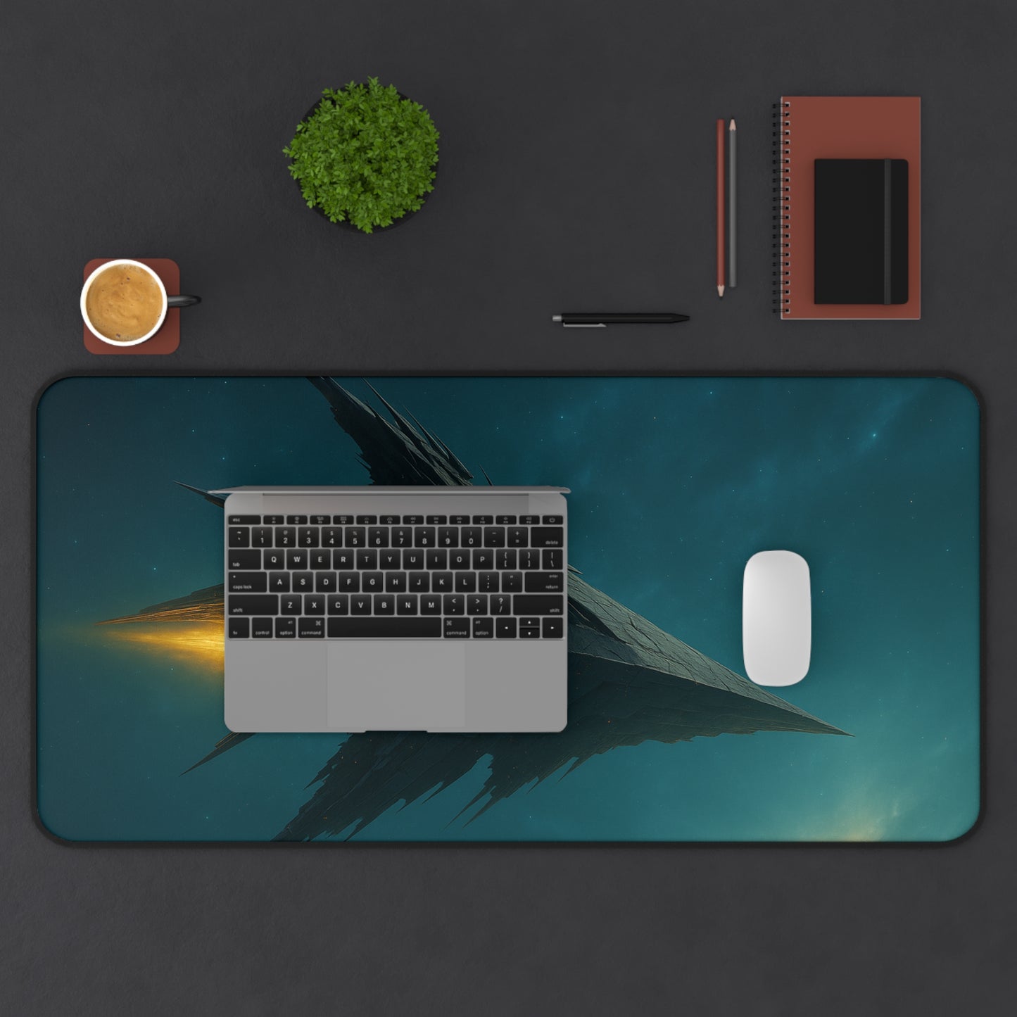 Futuristic Desk Mat for Gamers, Unique Gaming Setup, Office Accessories, Sci-Fi Home Decor, Perfect for Birthdays, Christmas