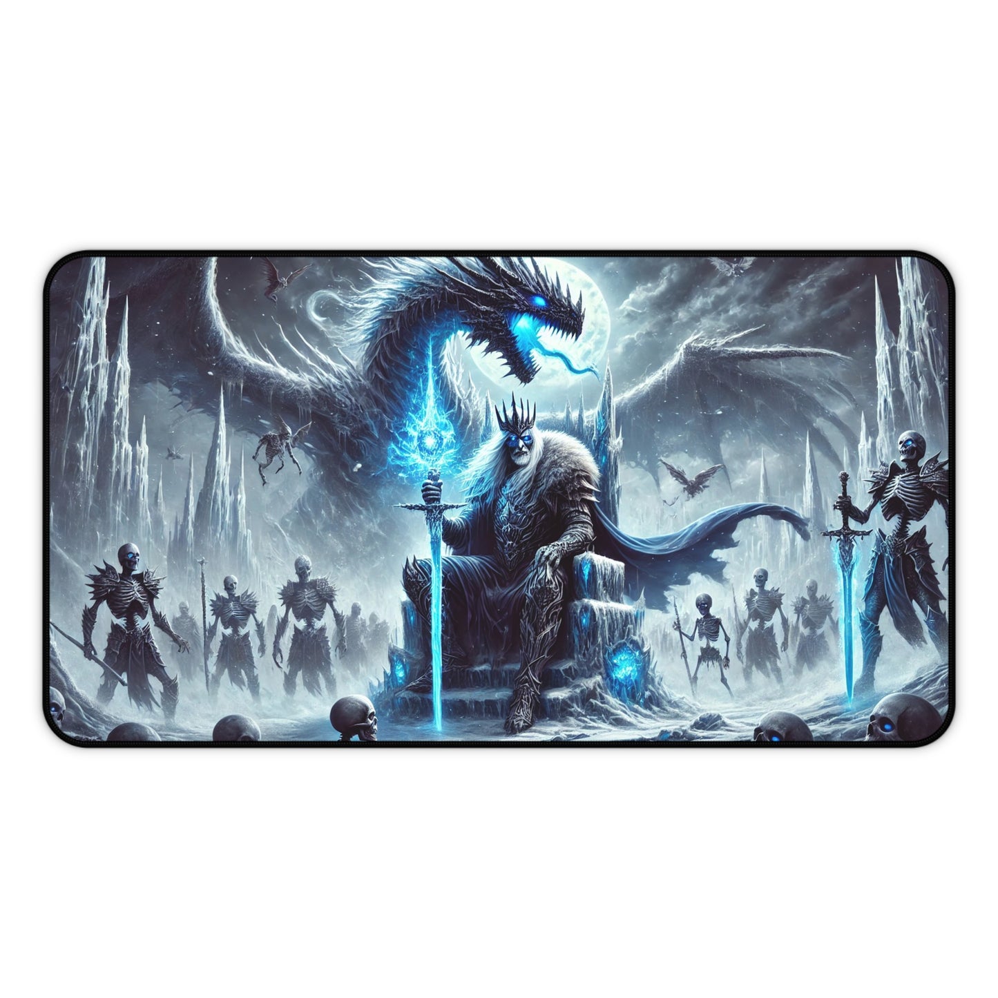 Epic Fantasy Desk Mat Dragon & Warrior Edition