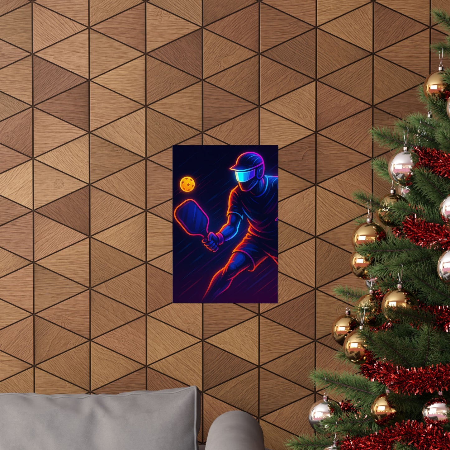 Pickleball Gamer Poster β Glow Mode: Activated