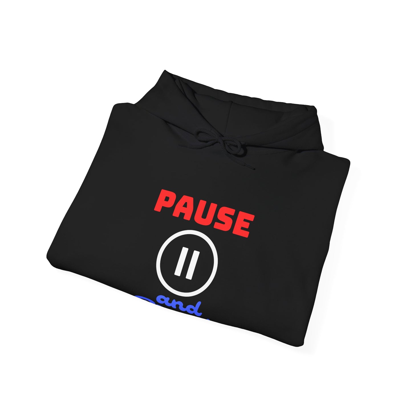 Unisex Heavy Blend™ Hooded Sweatshirt - 'Pause and Breathe' Motivational Hoodie for Relaxation