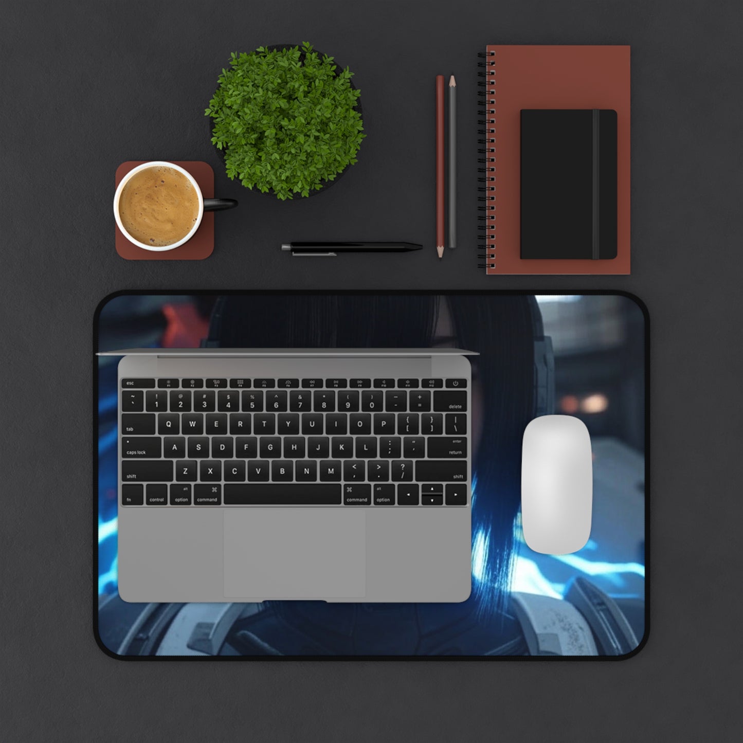 Aeloria Mecha Pilot Desk Mat - Vibrant Anime Gaming Pad in 3 Sizes