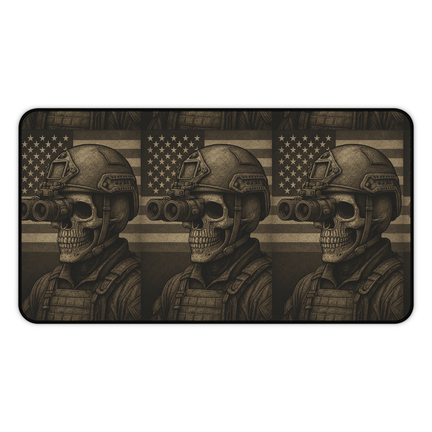 Silent Sentinel – Tactical Skull Desk Mat