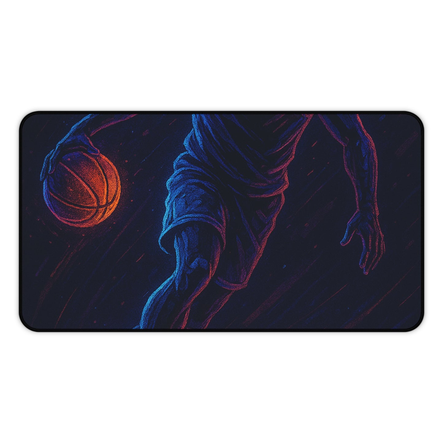 Basketball Gamer Desk Mat β Neon Energy for Every Move
