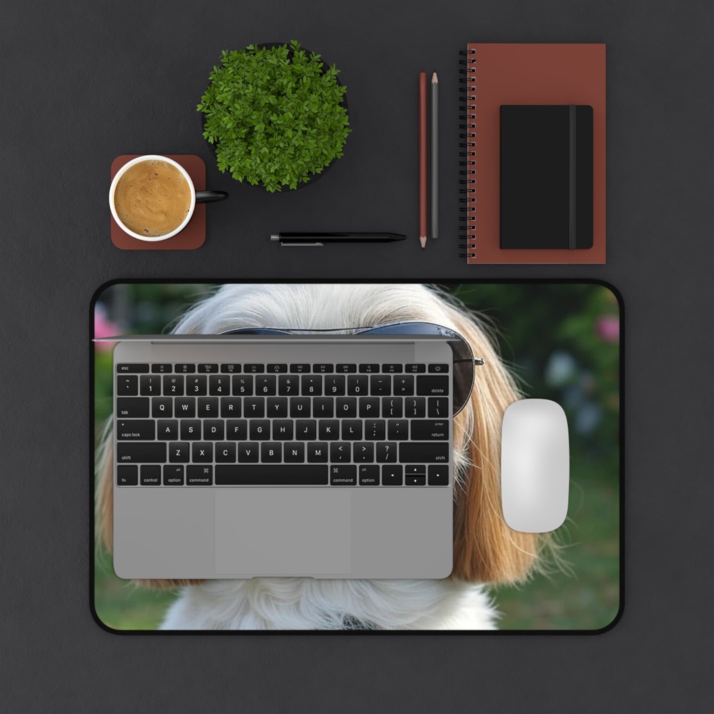 Funny Dog Desk Mat with Sunglasses - Perfect for Pet Lovers & Home Offices