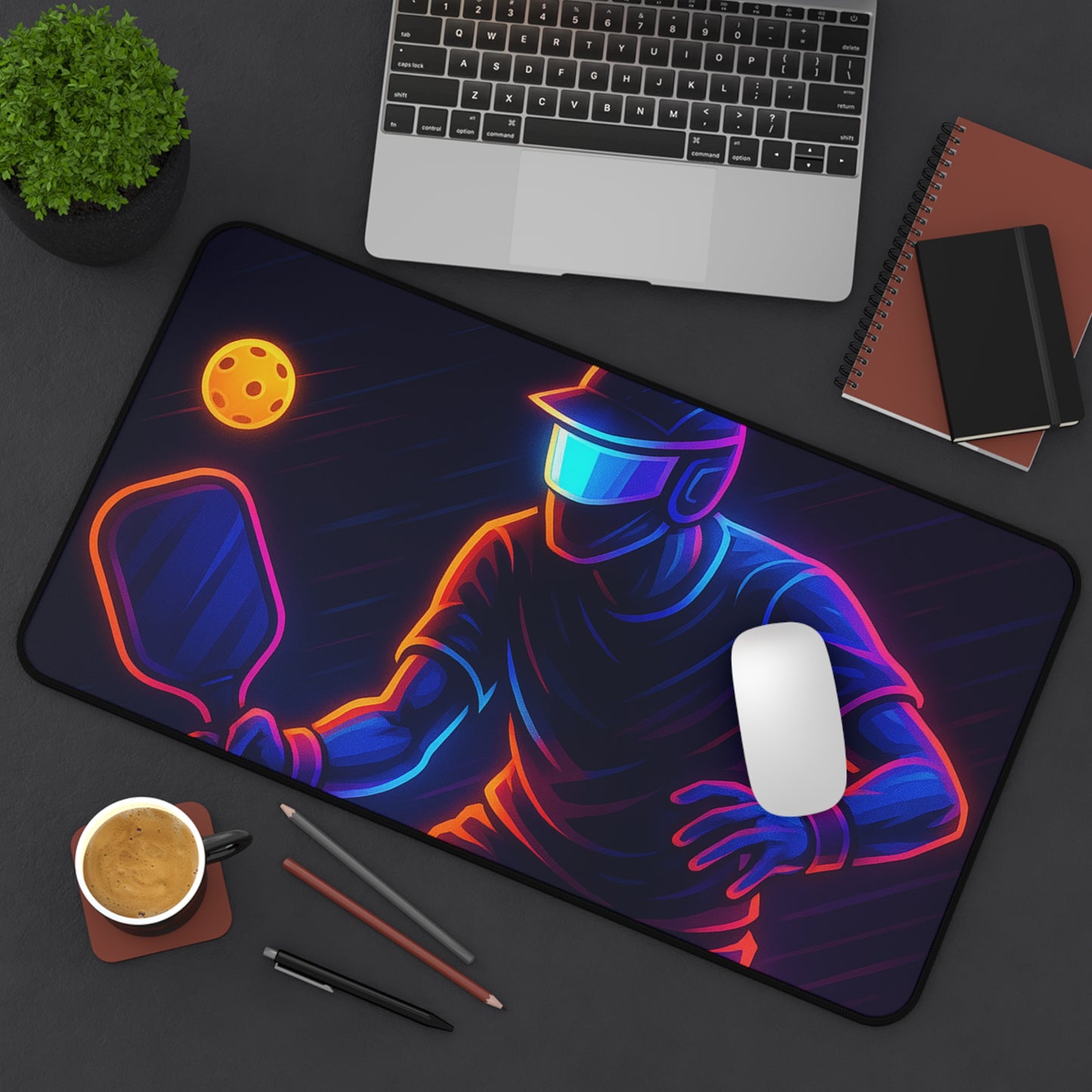 Pickleball Gamer Desk Mat β Serve Up Neon Precision