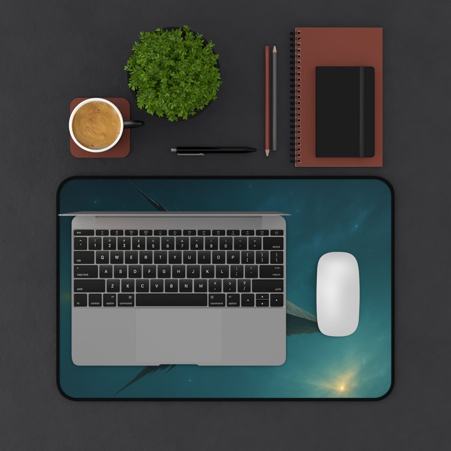 Futuristic Desk Mat for Gamers, Unique Gaming Setup, Office Accessories, Sci-Fi Home Decor, Perfect for Birthdays, Christmas