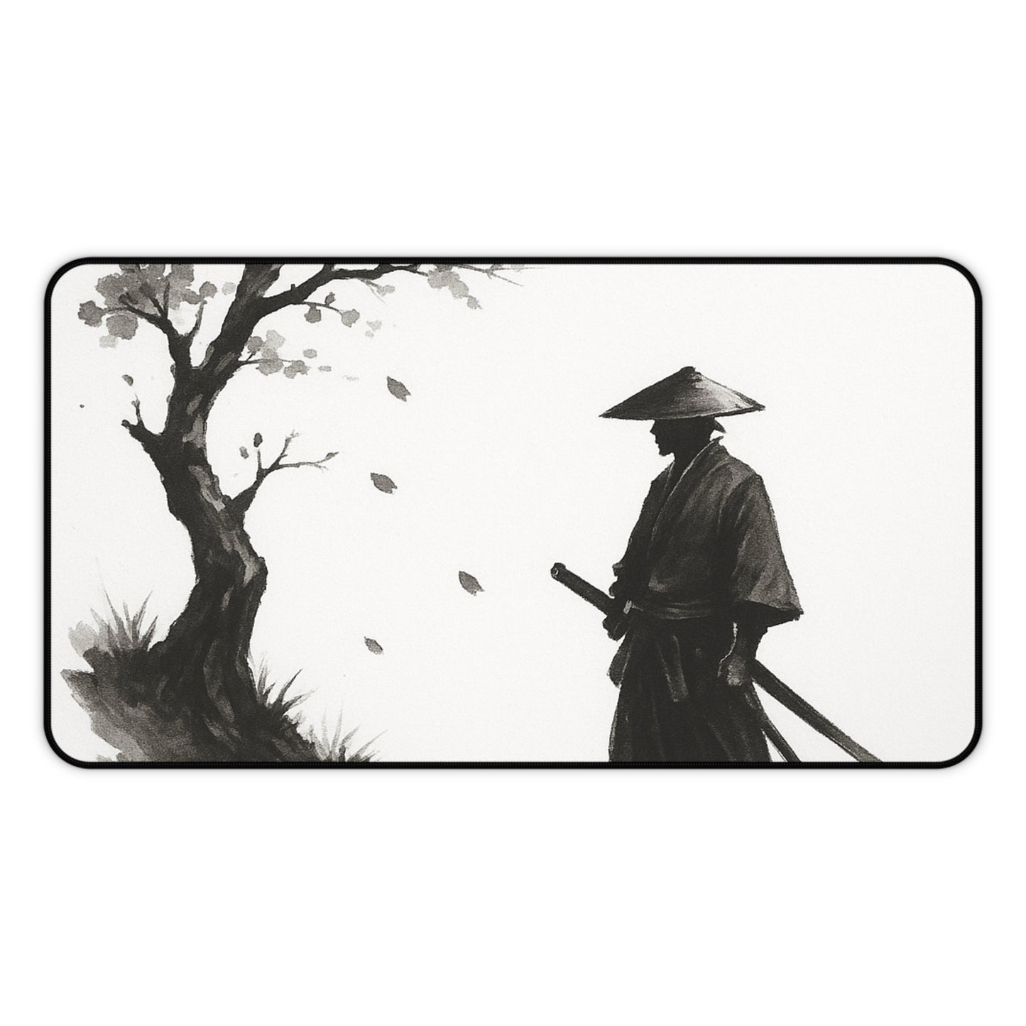 Zen-Inspired Desk Mat | Minimalist Office Decor, Meditation Gift, Work Desk Accessory, Japanese Art, Calm Workspace
