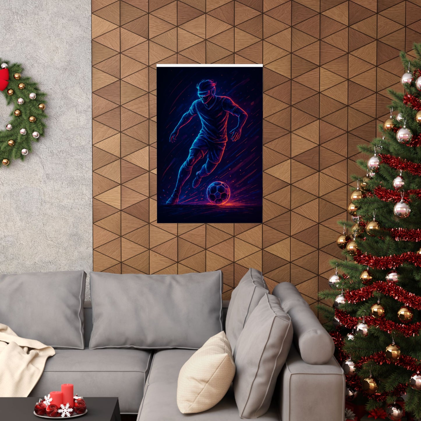 Futuristic Soccer Warrior Poster – Gamer Edition