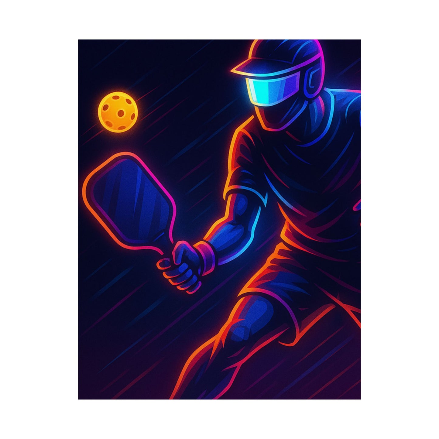Pickleball Gamer Poster β Glow Mode: Activated