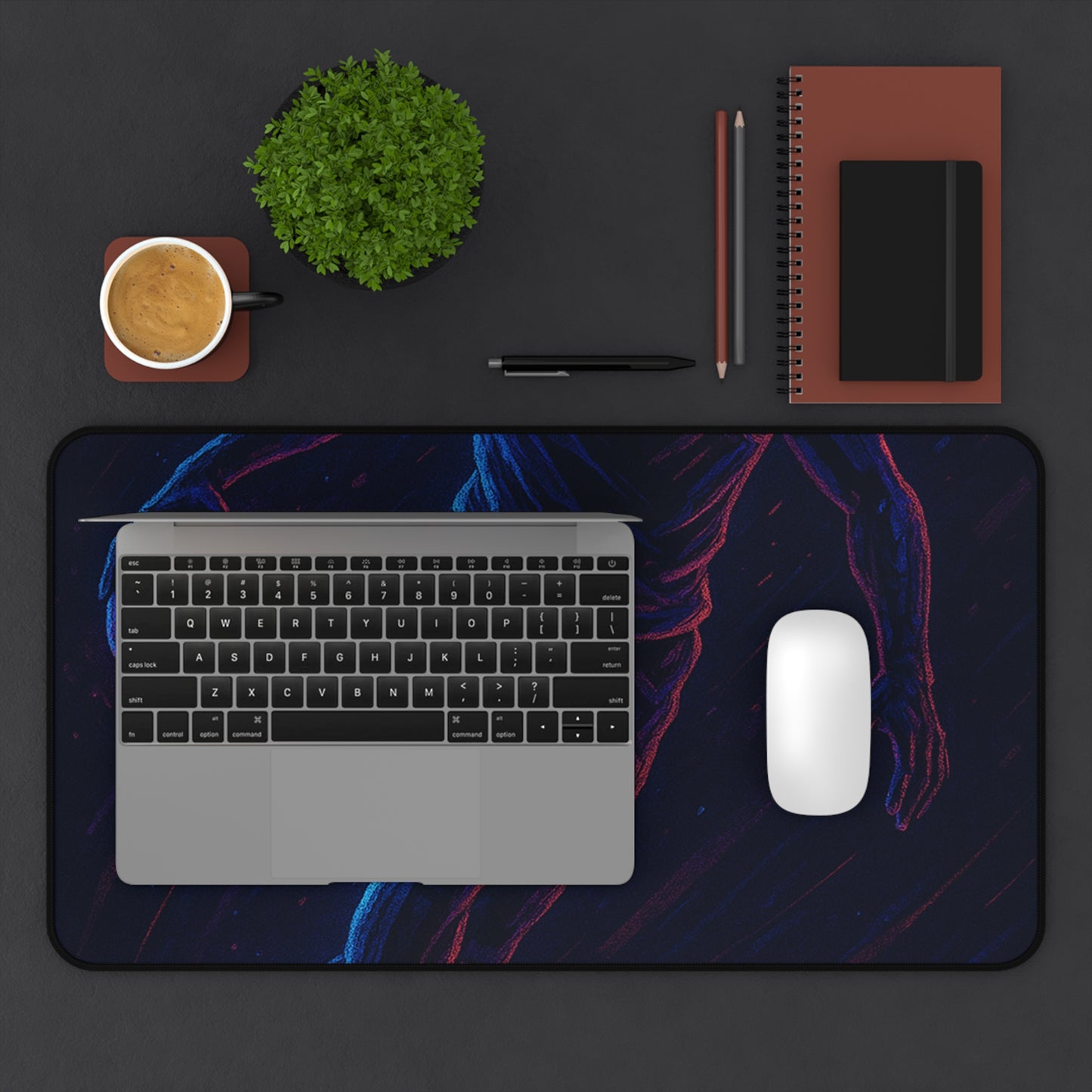 Basketball Gamer Desk Mat β Neon Energy for Every Move