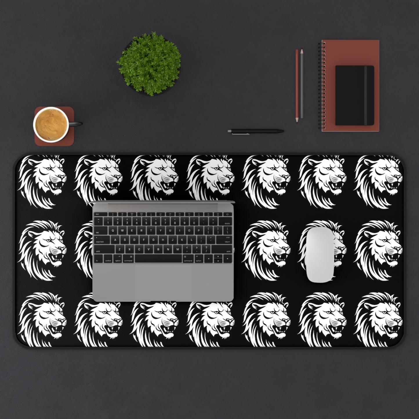 Lion Desk Mat - Stylish Office Decor for Animal Lovers
