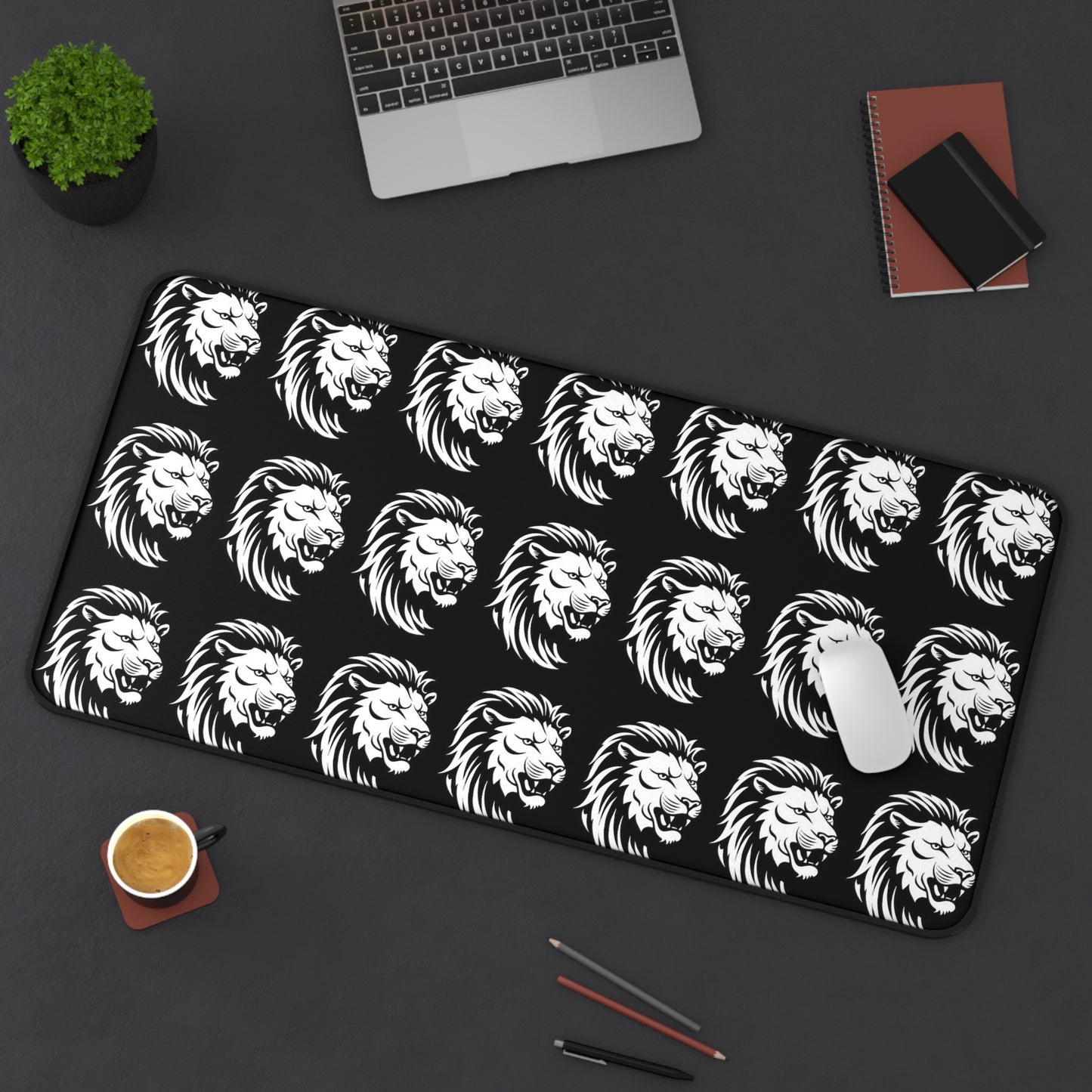 Lion Desk Mat - Stylish Office Decor for Animal Lovers