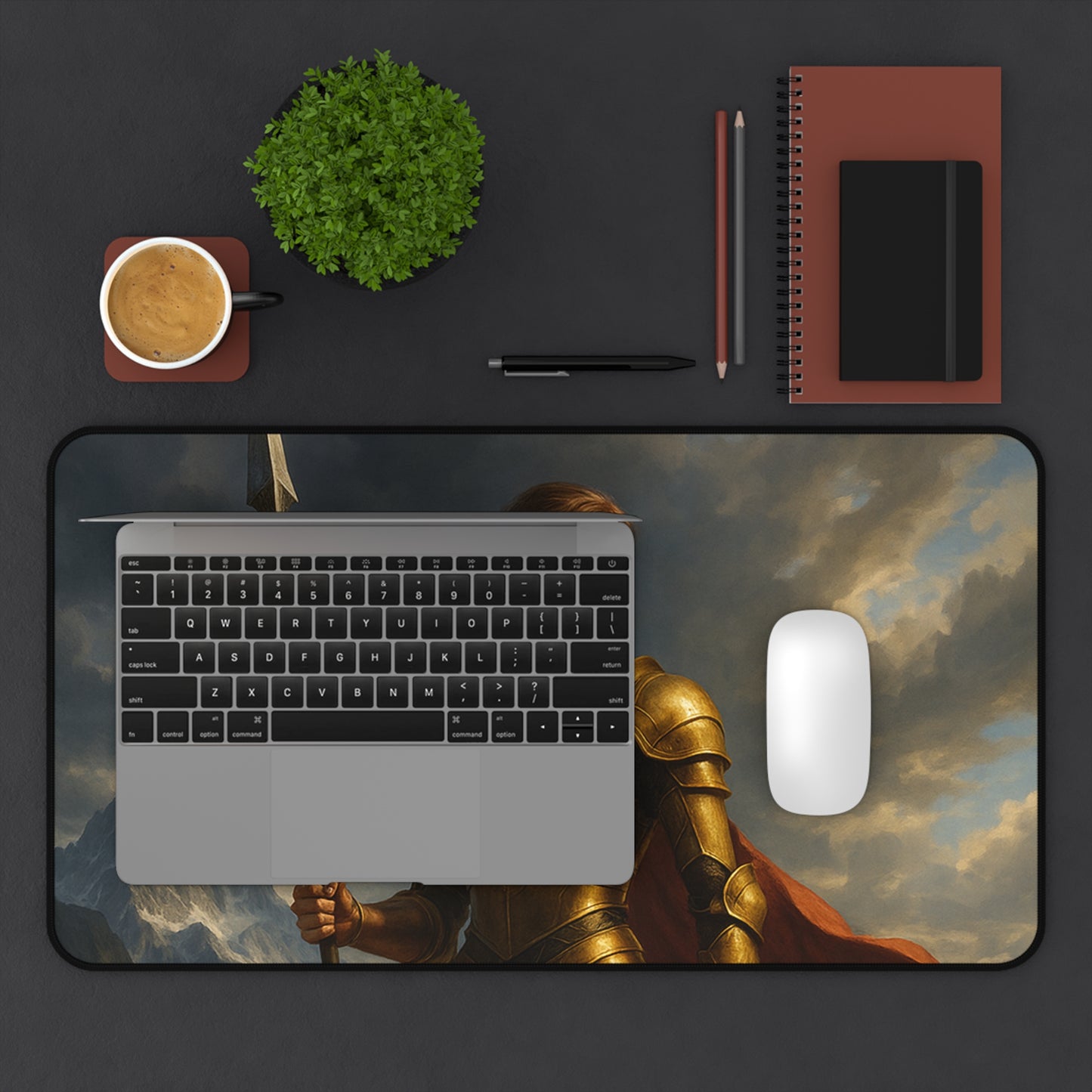 Fantasy Warrior Desk Mat - Gaming & Office Decor