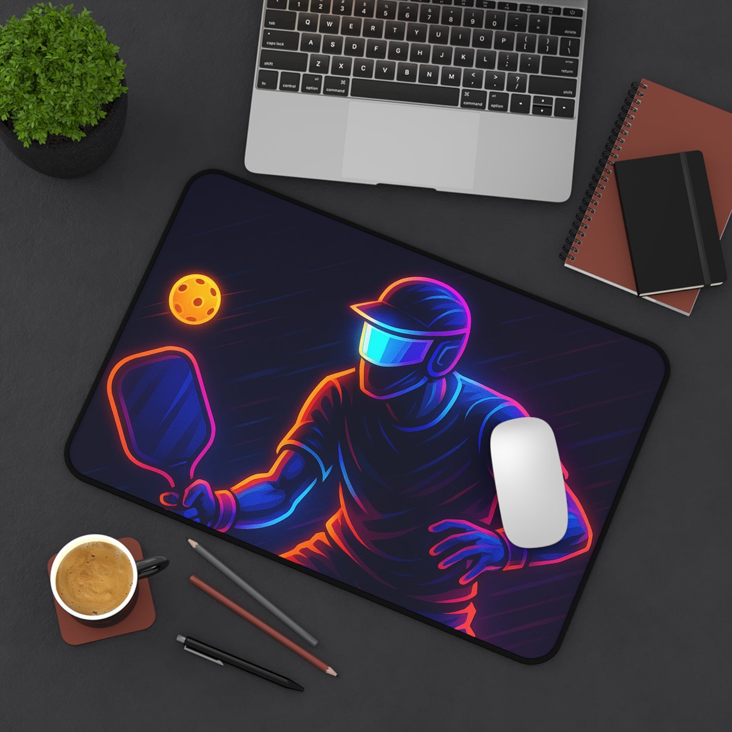 Pickleball Gamer Desk Mat β Serve Up Neon Precision