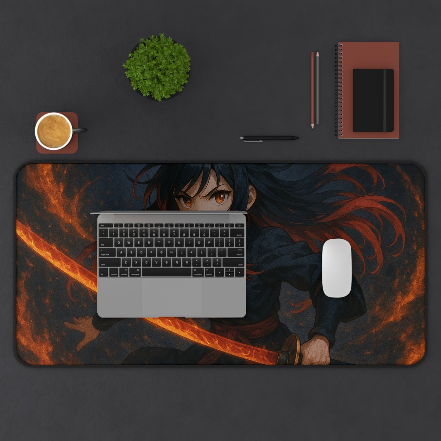 Anime Desk Mat for Gamers, Jujutsu Decor, Gaming Mousepad, Stylish Office Accessories, Perfect Gift for Nerds, Fantasy Theme