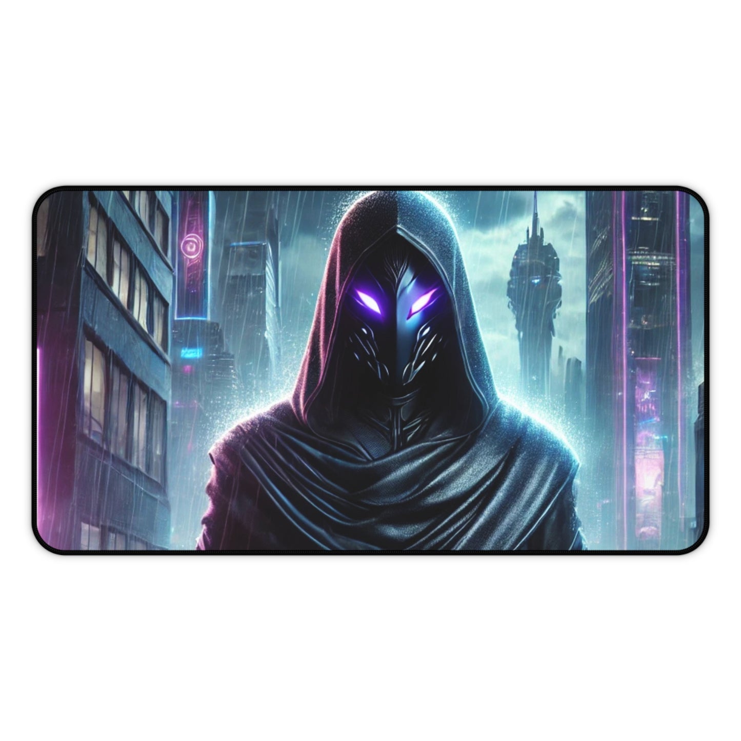 Wraith Cyberpunk Desk Mat – Elevate Your Space with Stealth and Style
