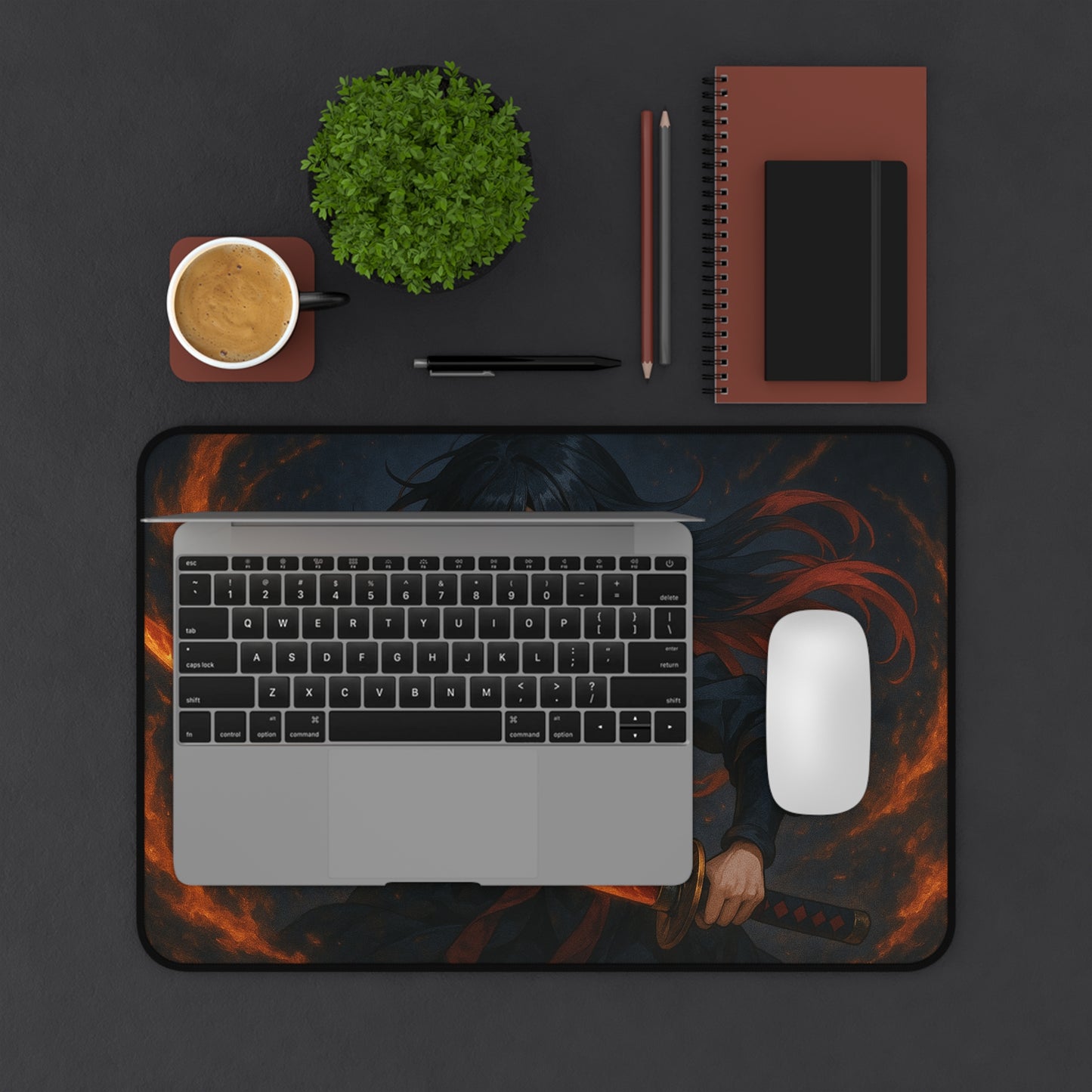 Anime Desk Mat for Gamers, Jujutsu Decor, Gaming Mousepad, Stylish Office Accessories, Perfect Gift for Nerds, Fantasy Theme