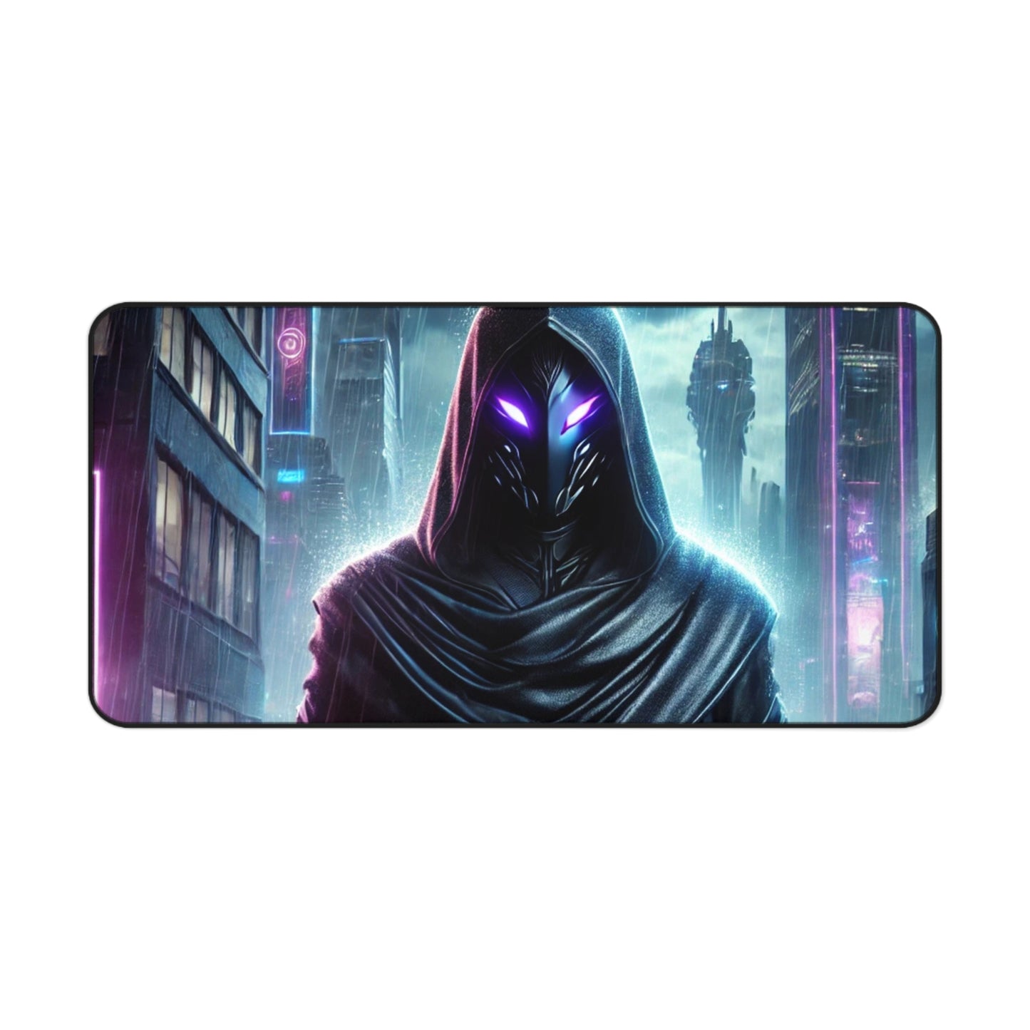Wraith Cyberpunk Desk Mat – Elevate Your Space with Stealth and Style