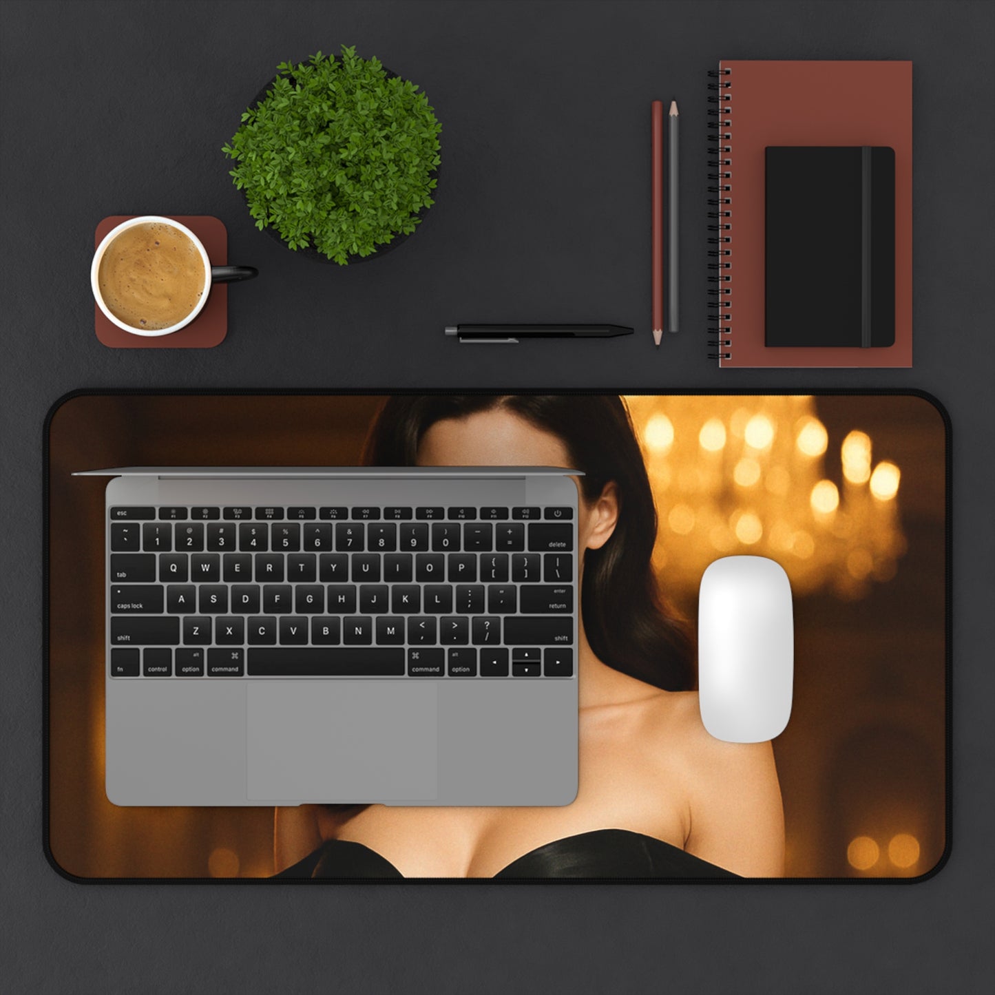 π€ Sorceress in Scarlet β Fantasy Desk Mat | Gothic Glam Collection