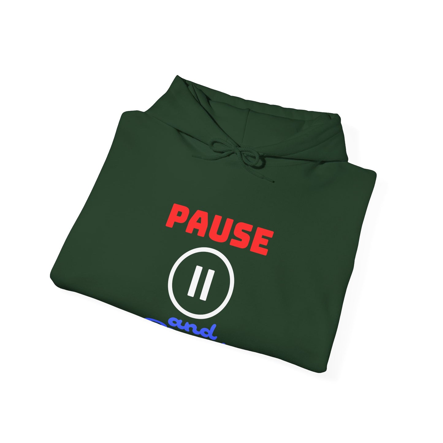 Unisex Heavy Blend™ Hooded Sweatshirt - 'Pause and Breathe' Motivational Hoodie for Relaxation