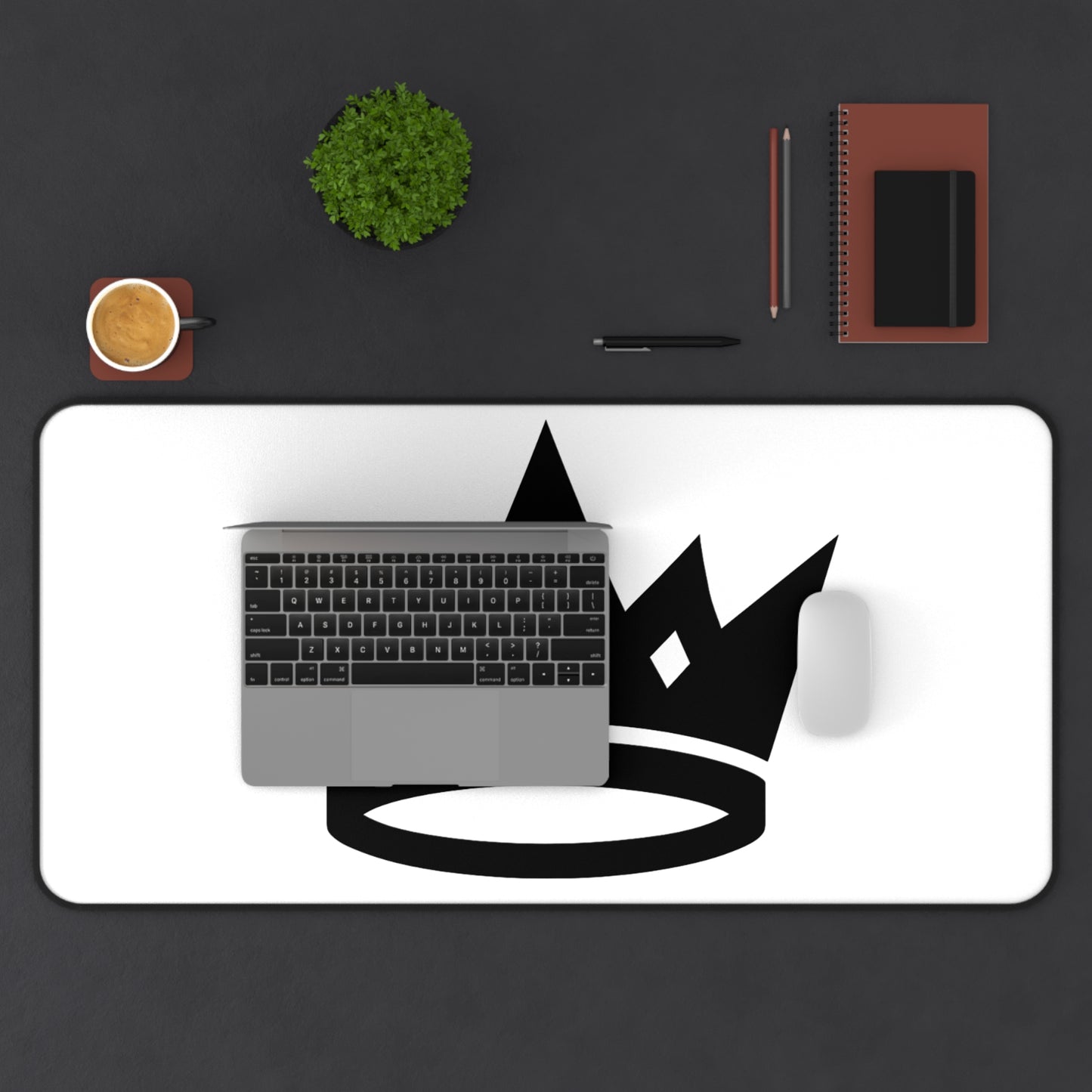 Crown Desk Mat - Stylish Office Decor for Gamers, Students, and Creatives, Perfect Gift for Birthdays, Graduations, and Workspaces