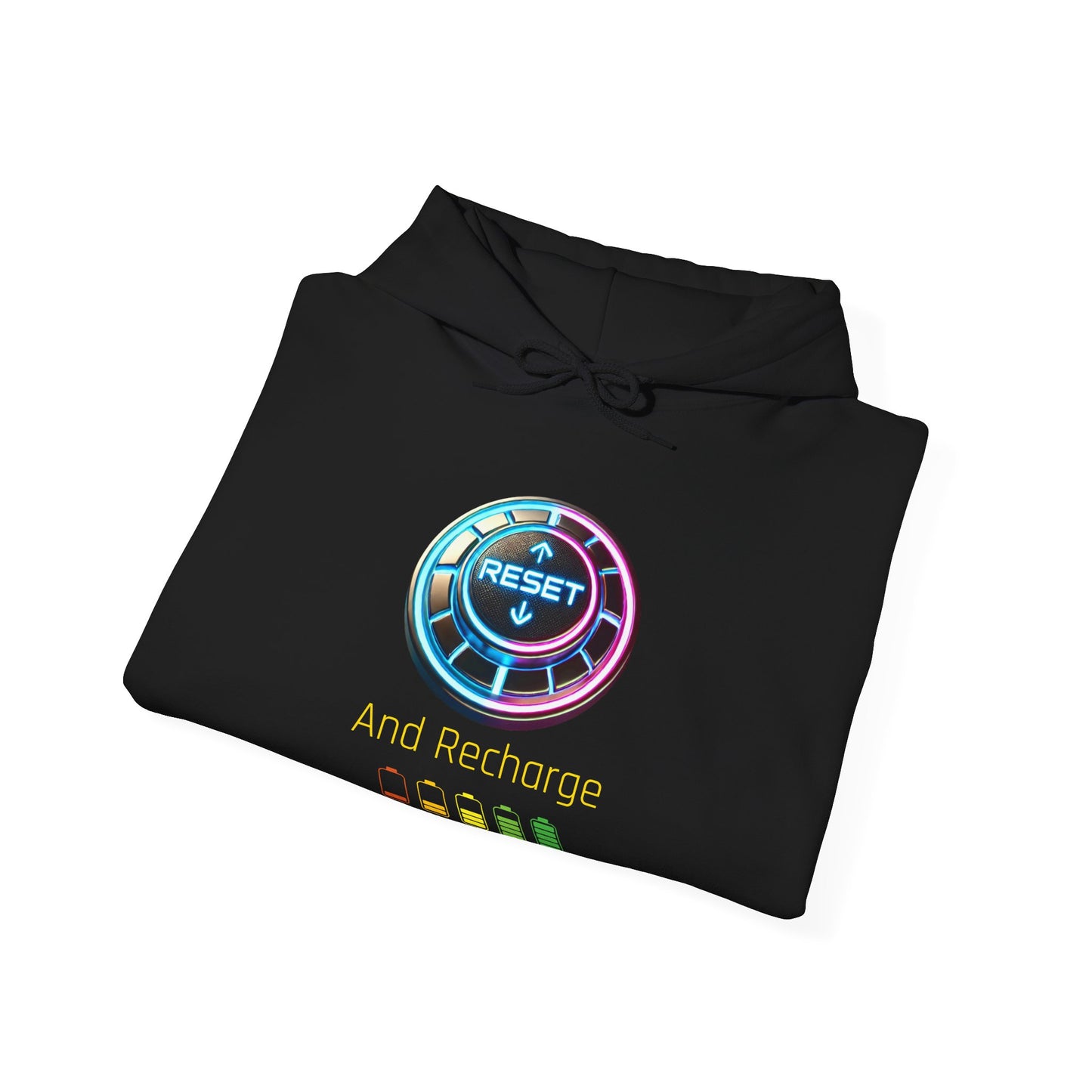 Reset and Recharge Graphic Hoodie for Relaxation