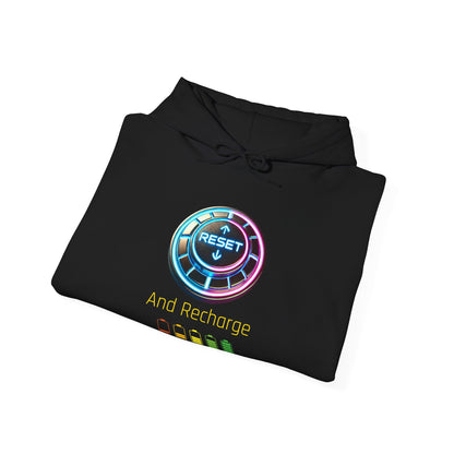 Reset and Recharge Graphic Hoodie for Relaxation
